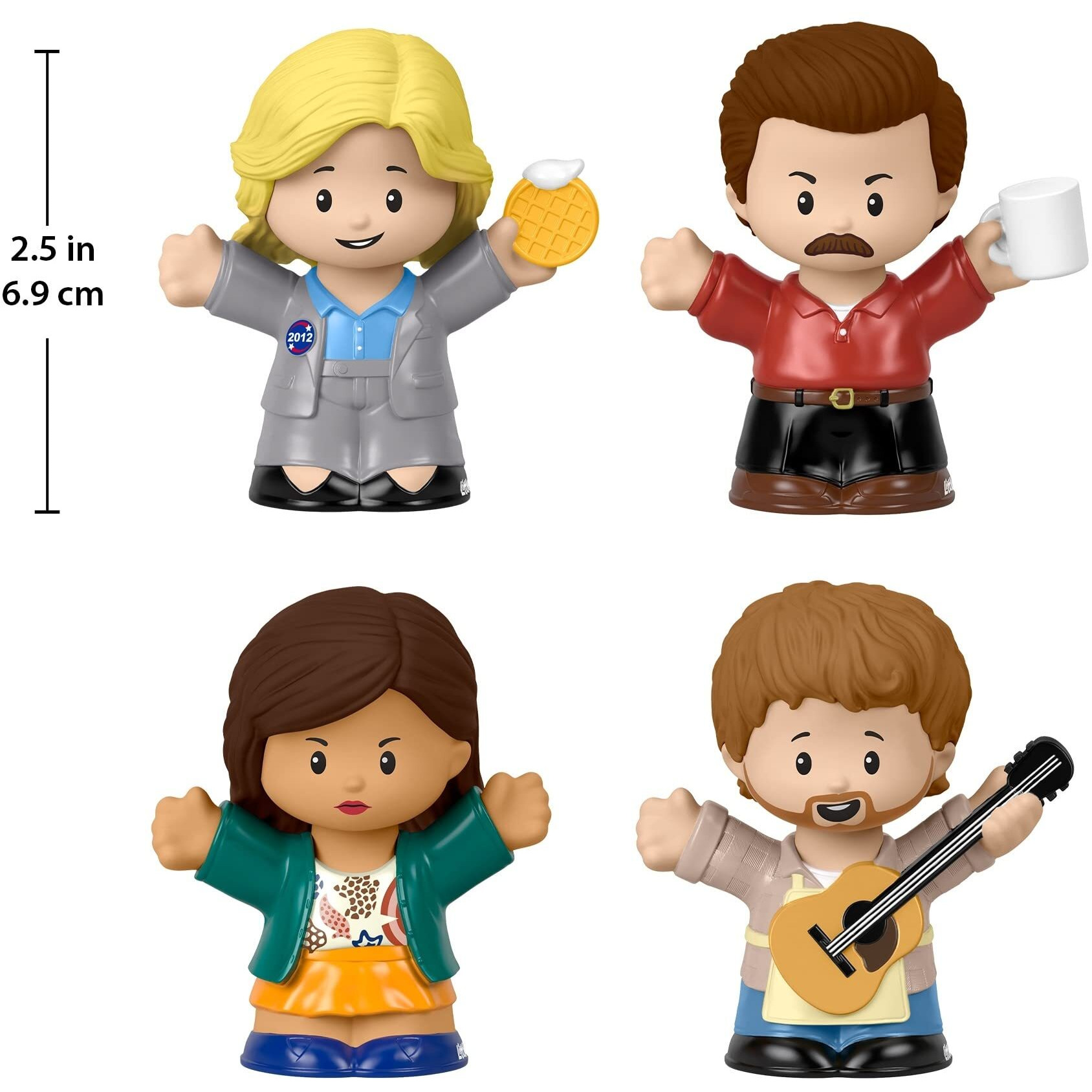 Little People Collector Parks And Recreation Special Edition Set In Display Gift Box For Adults & Fans  4 Figures