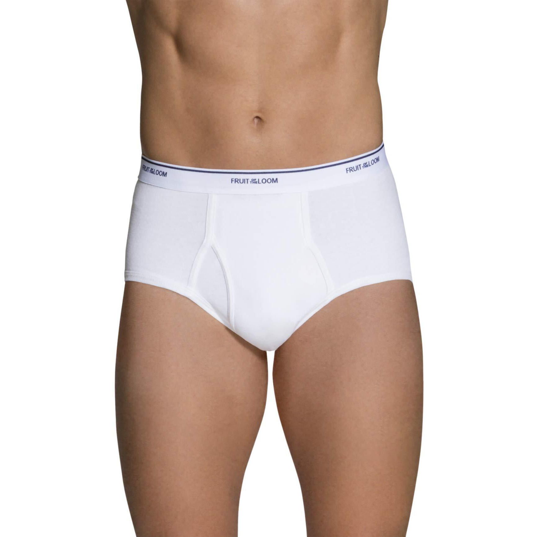 Fruit Of The Loom Mens Tag-Free Cotton Briefs  9 Pack - White  Medium Us