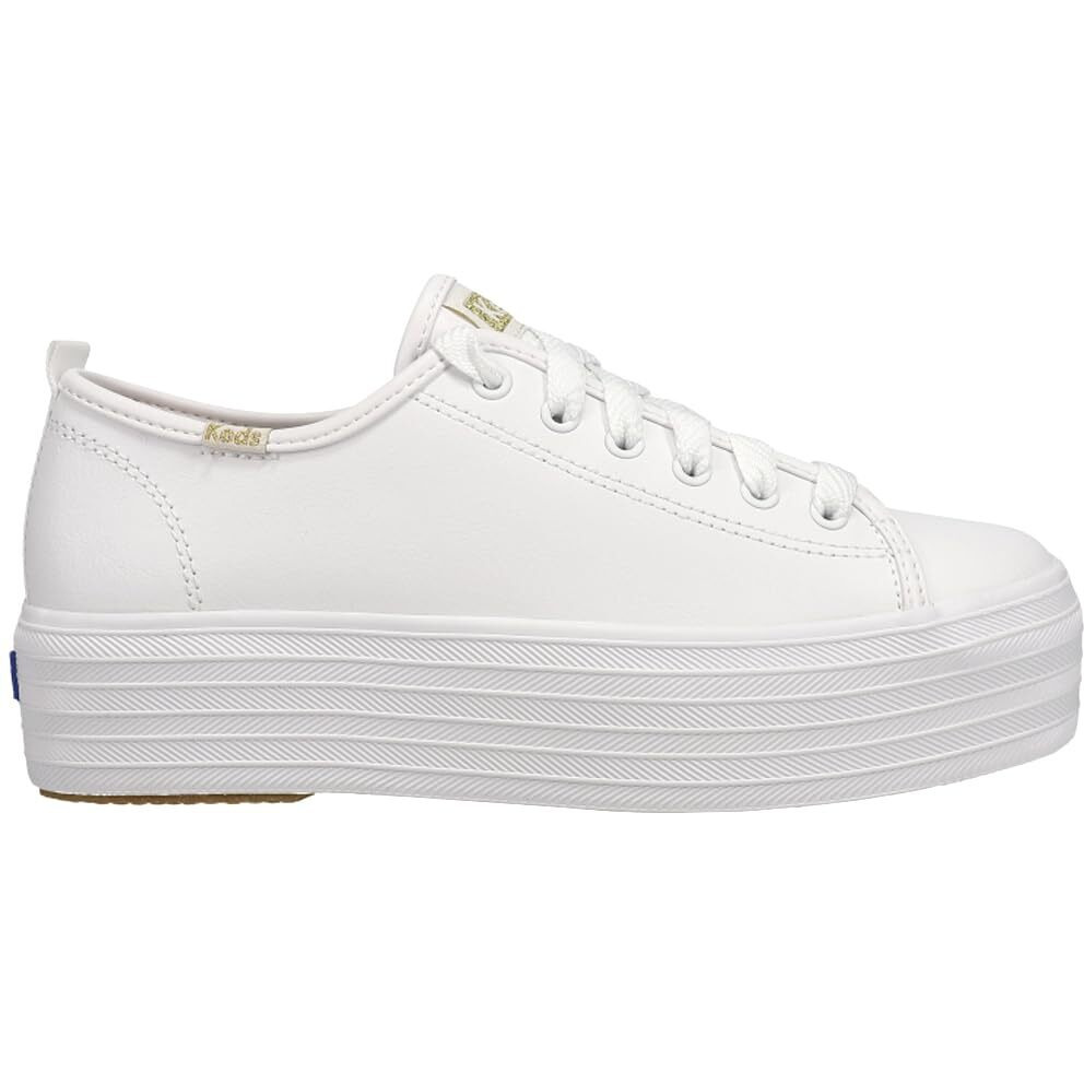 Keds Triple Up Leather  Sneaker Womens  White Leather  8.5 Medium