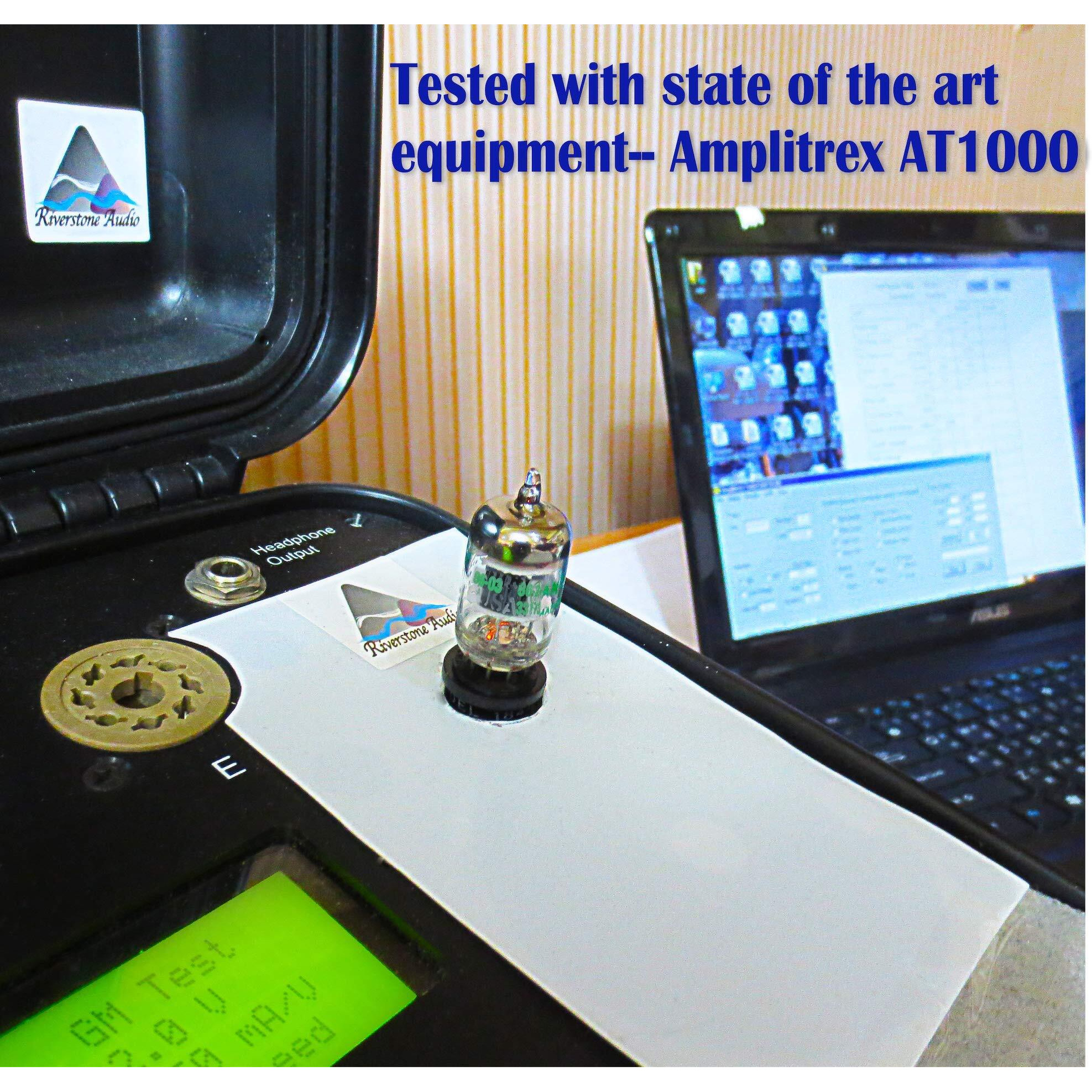 Riverstone Audio - Tested/Matched Pair (2 Tubes) 7-Pin Jan 5654W Fully-Tested Vacuum Tubes - Upgrade For 6Ak5 / 6J1 / 6J1P / Ef95 - Jan 5654W Platinum Grade Pair