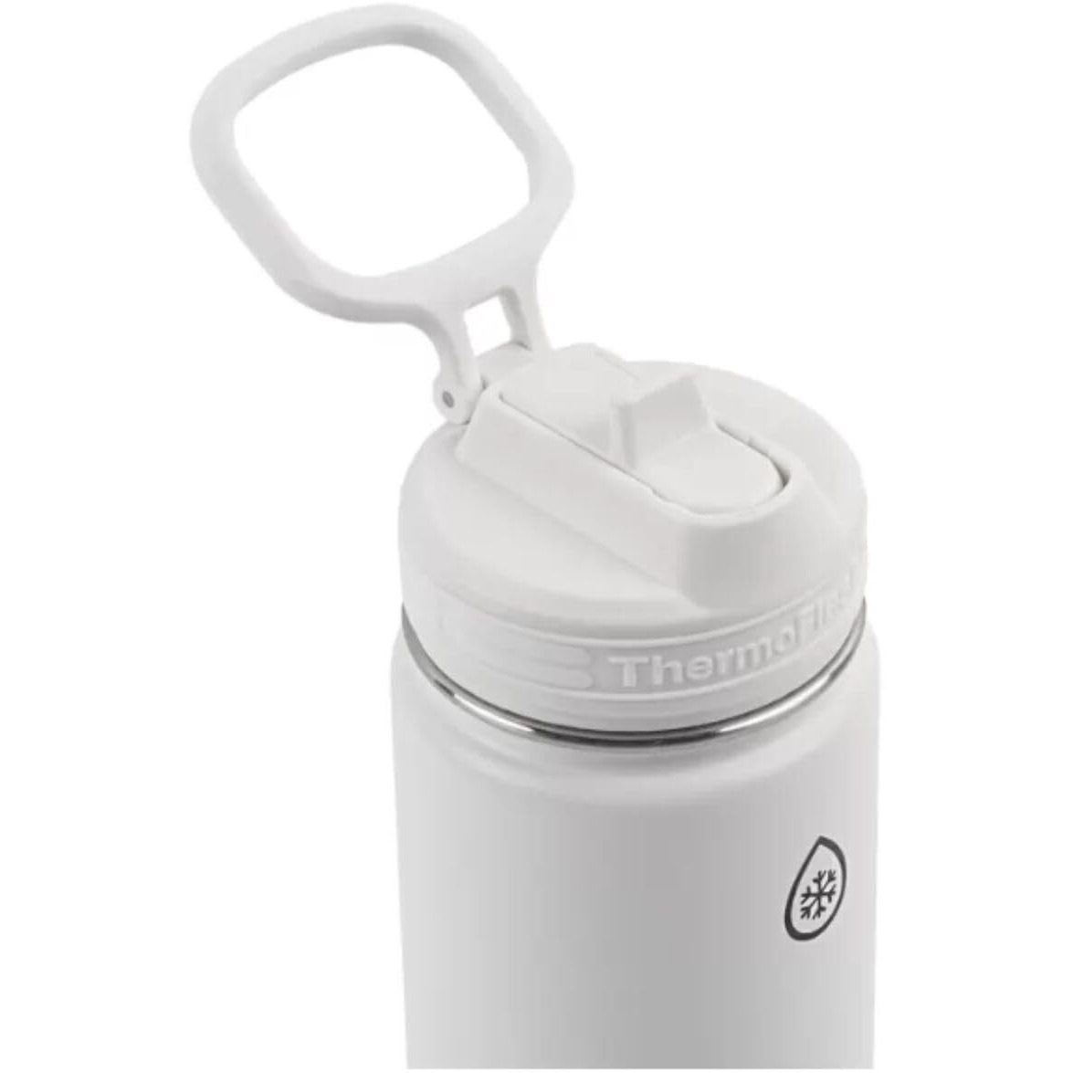 Thermoflask Set Of 2 16 Oz Stainless Steel Bottles (White/Blue)