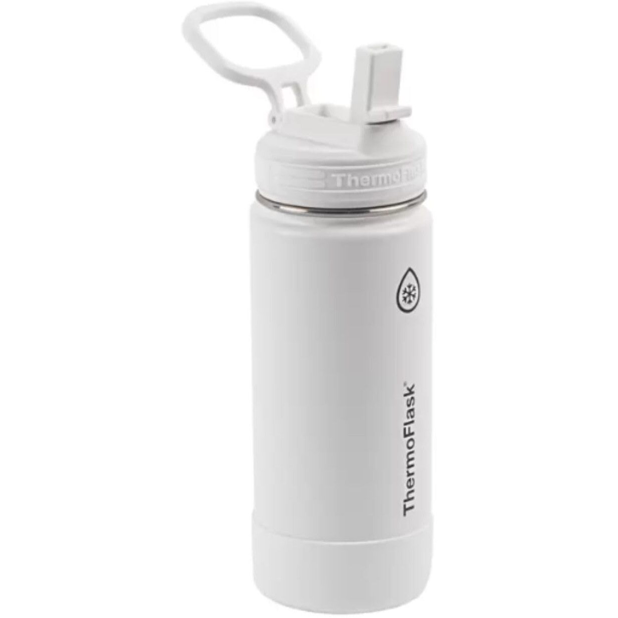 Thermoflask Set Of 2 16 Oz Stainless Steel Bottles (White/Blue)