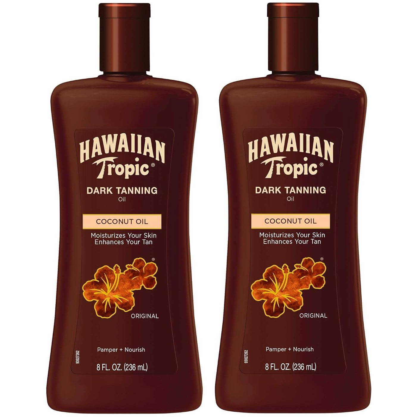 Hawaiian Tropic Dark Tanning Oil Original 8 Oz (Pack Of 2)