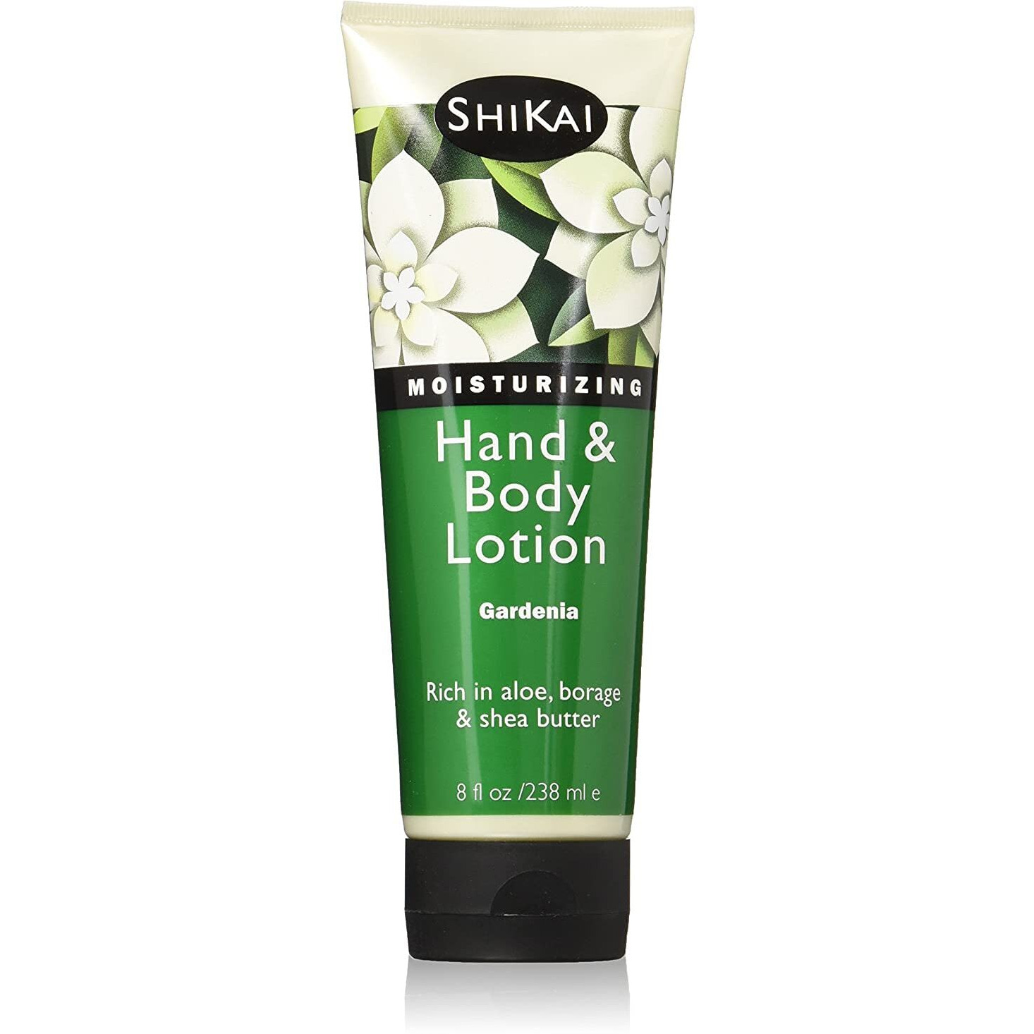 Shikai Hand & Body Lotion (Gardenia  8Oz) | Daily Moisturizing Skincare For Dry And Cracked Hands | With Aloe Vera & Vitamin E
