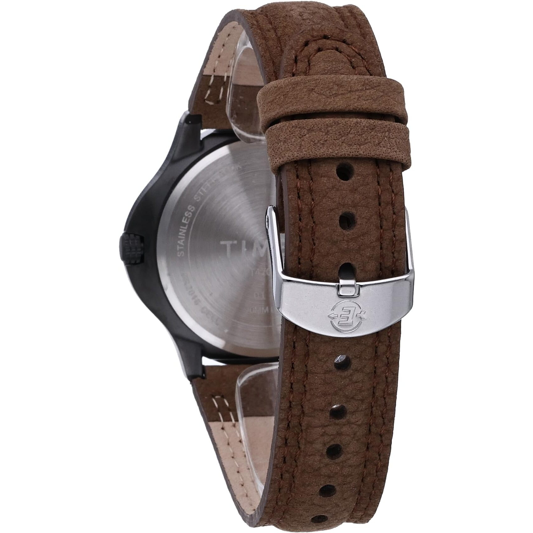 Timex Men's T47012 Expedition Metal Field Brown Leather Strap Watch