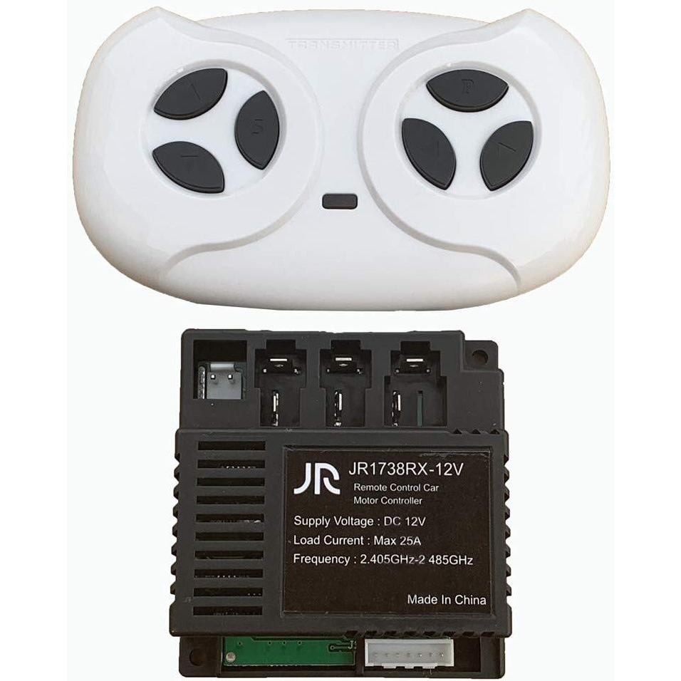 Wellye Jr1738Rx-12V Kids Powered Ride On Car 2.4G Bluetooth Remote Control And Receiver Kit Controller Control Box Accessories For Children Electric Ride On Car Replacement Parts