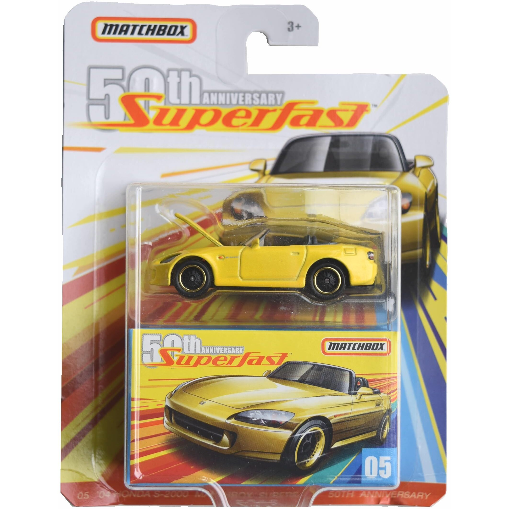 Matchbox '04 Honda S 2000  50Th Anniversary [Yellow]
