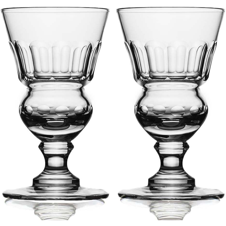 Absinthe Set - Glass Pearl Bubble Fountain Dripper With 2 Spouts  Absinthe Dripper Set  Complete With 2 Reservoir Pontarlier Glasses And Sugar Spoon Set