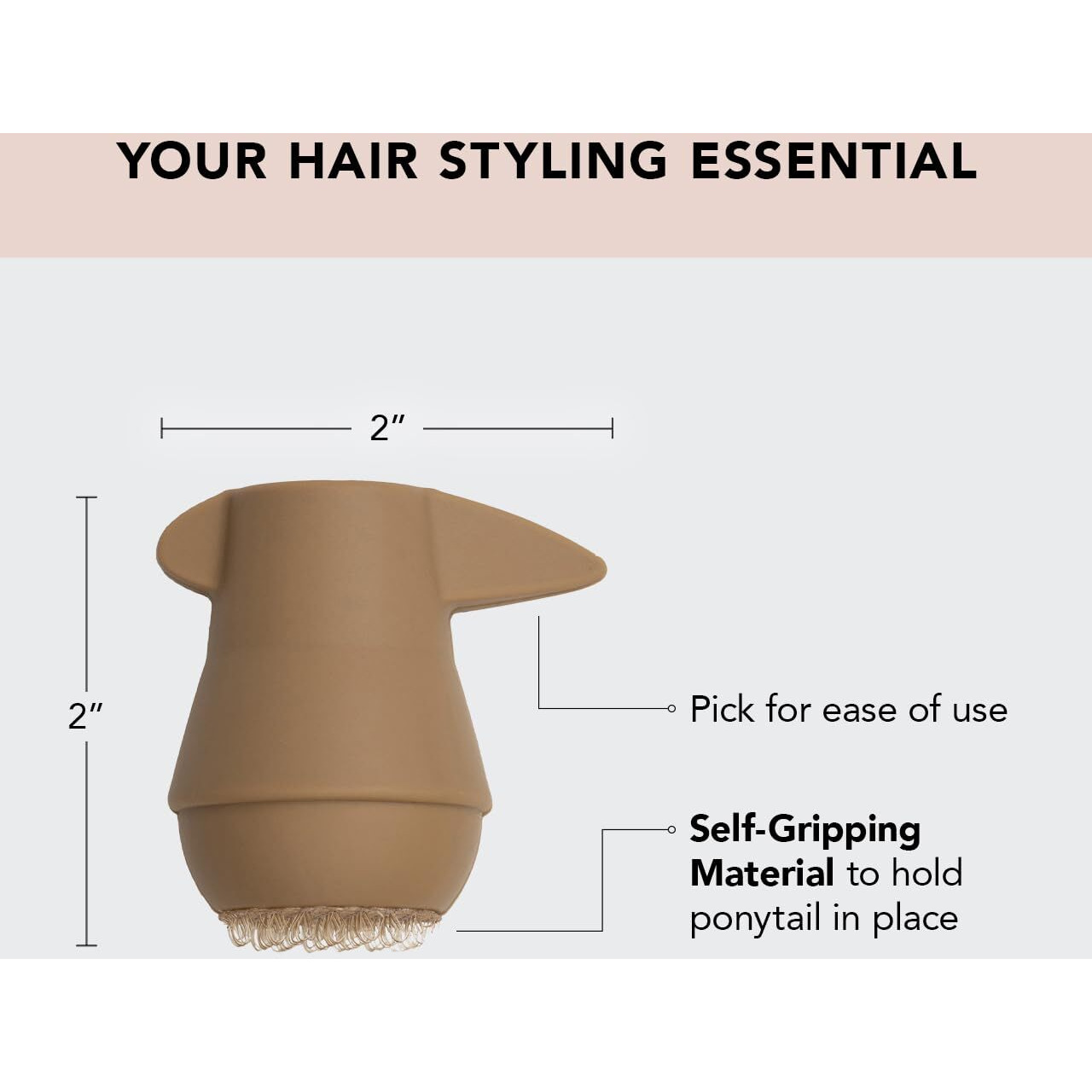 Kitsch Ponyfull Ponytail Volume Enhancer Hair Accessories For Women With 3 Ponytail Holders  Styling Tools That Adds Volume & Lift Your Pony Tail In Seconds For Daily Use Any Occasion  1 Pc (Blonde)