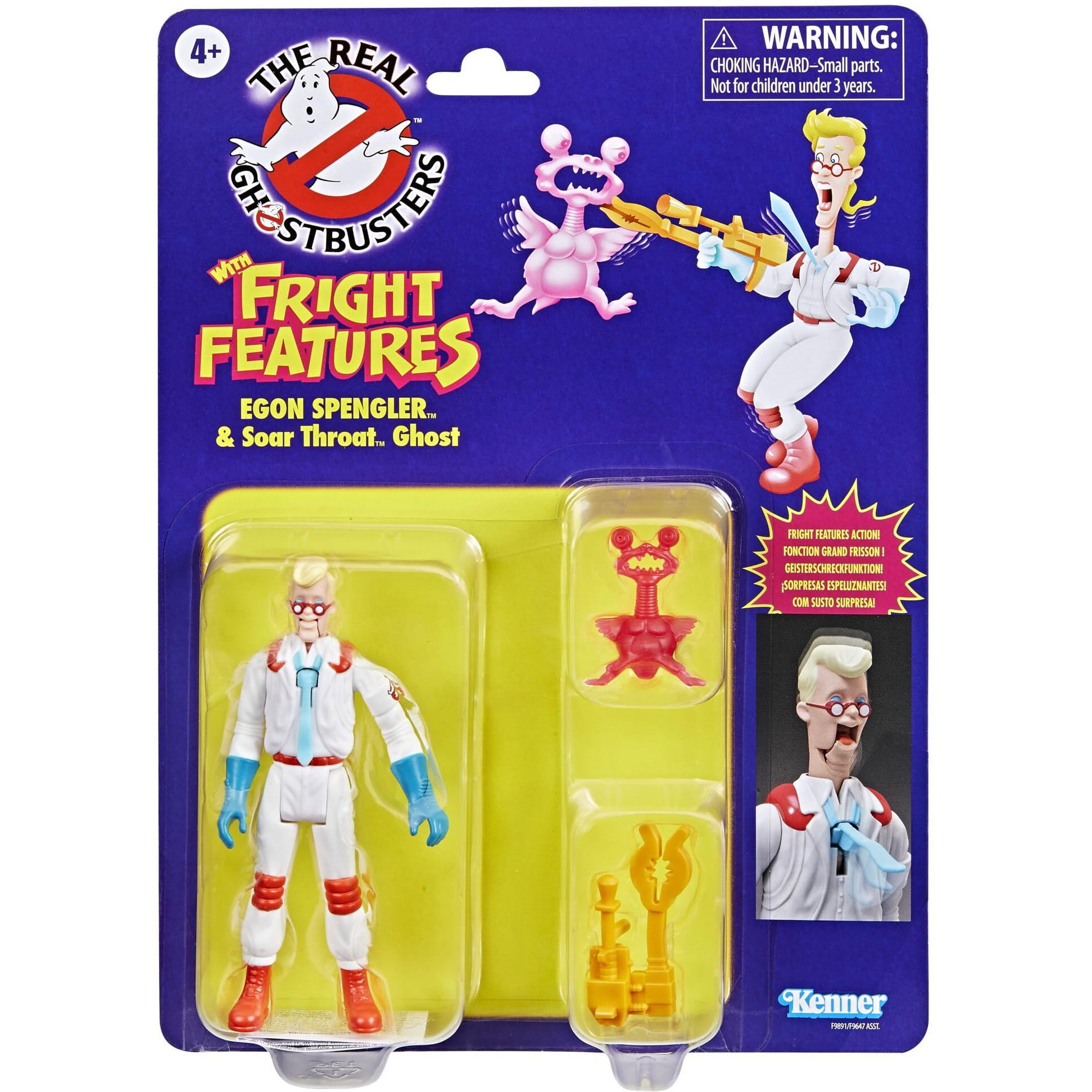 Ghostbusters Kenner Classics The Real Egon Spengler & Soar Throat Ghost Toys  Retro Action Figure  Toys For Kids 4+