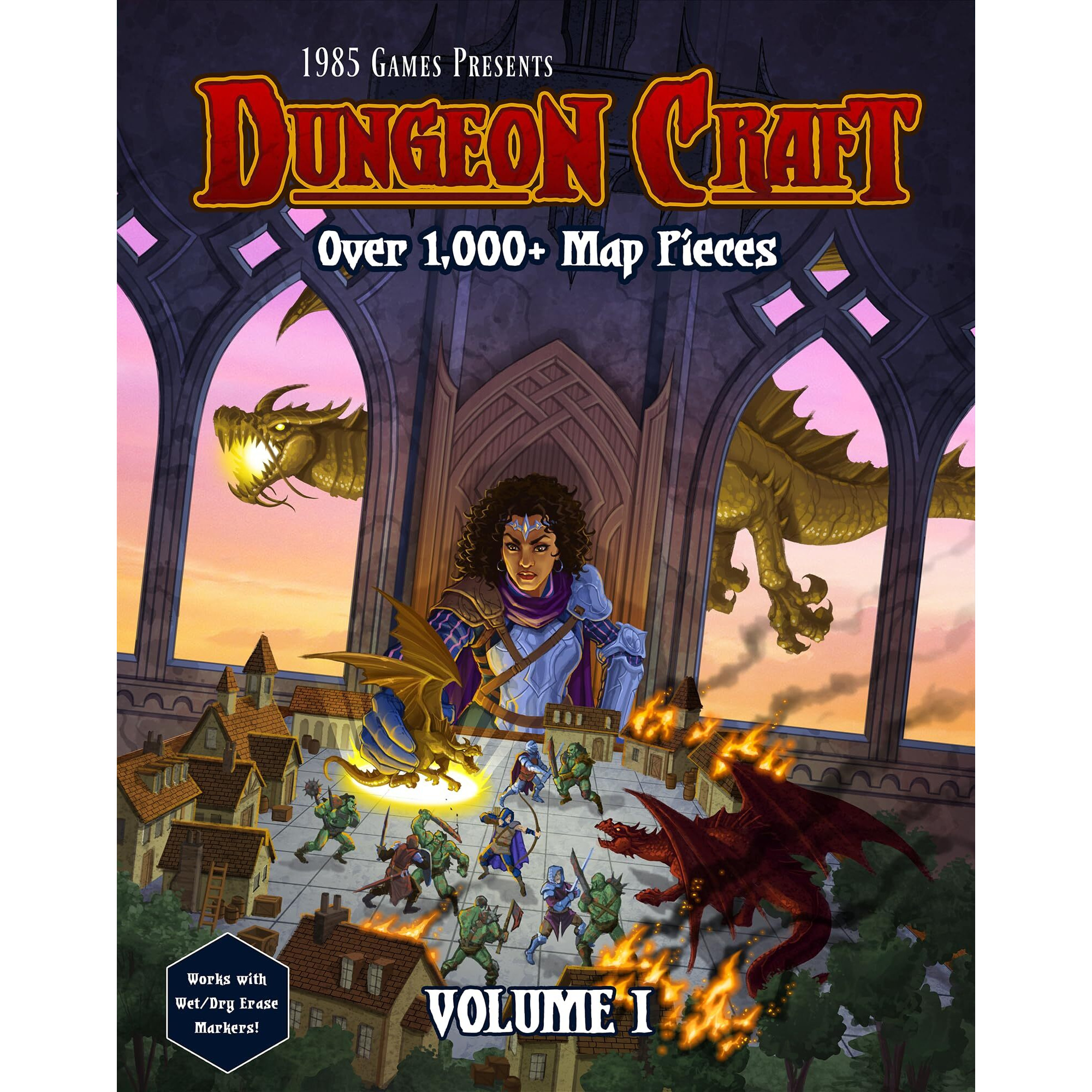 Dungeon Craft Board Game Volume 1 Loose Leaf Inside A Custom Box  Water Resistant  Dry Erase By 1985 Games