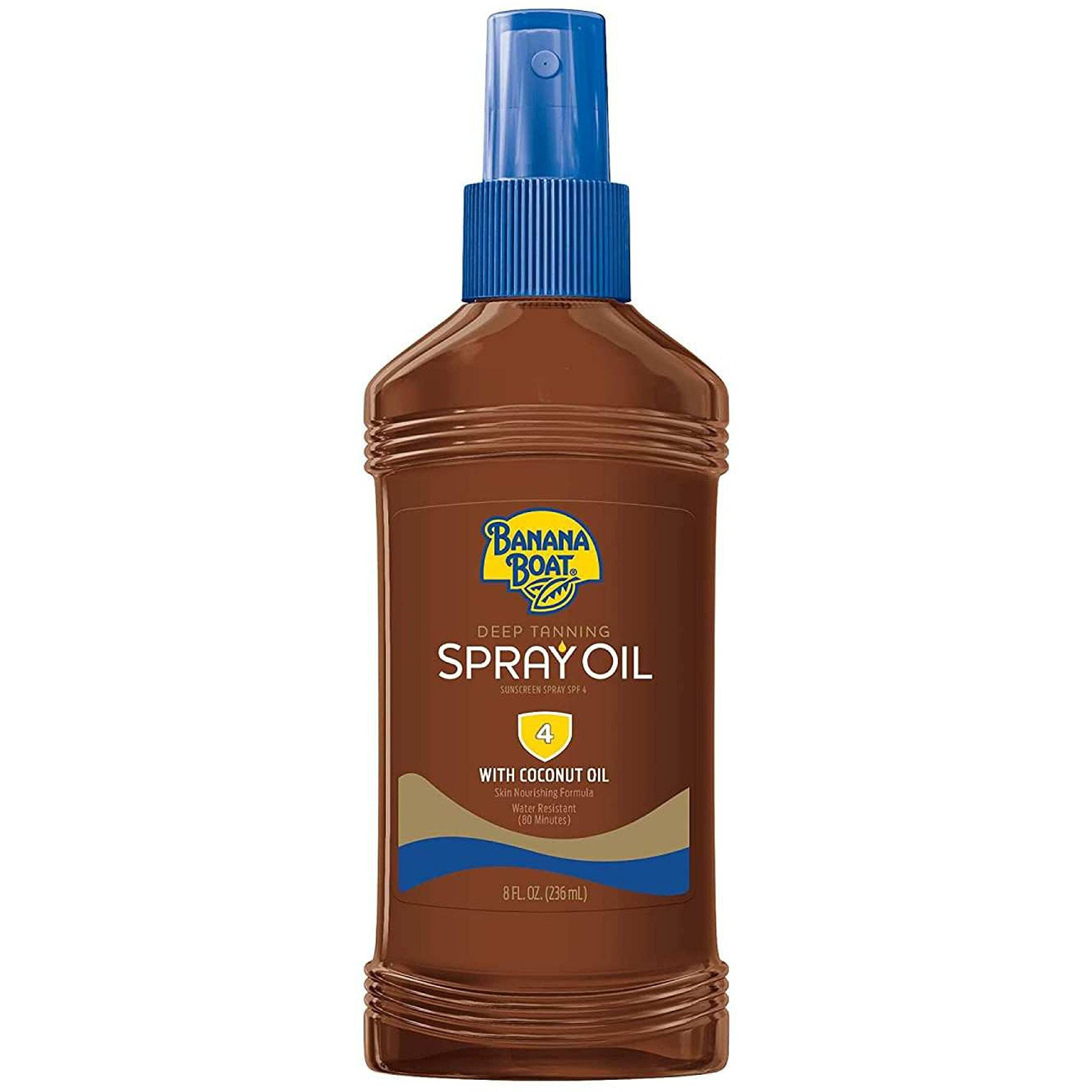 Banana Boat Dark Tanning Oil Spray Spf 4  8 Oz
