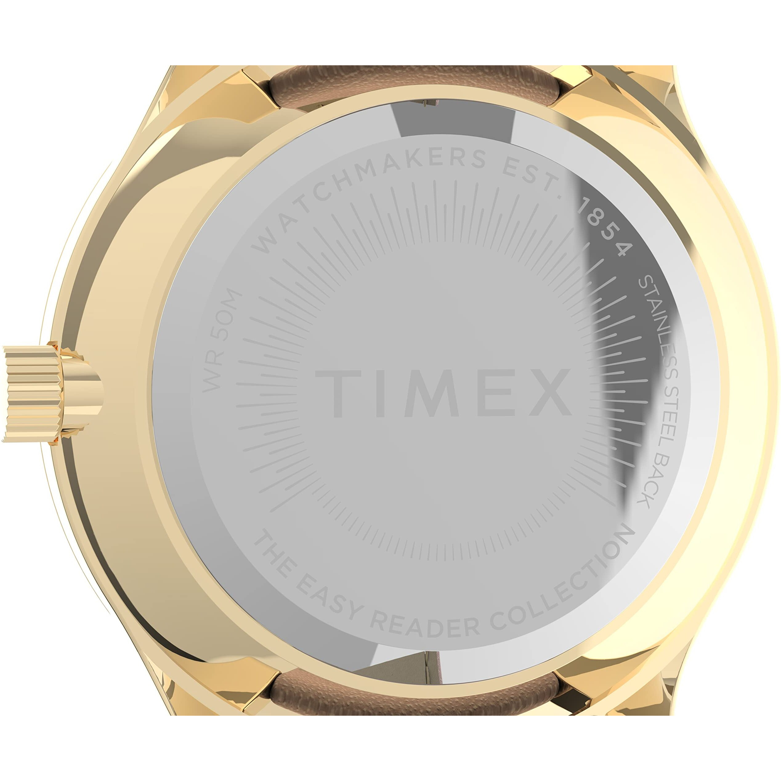 Timex Women's Modern Easy Reader 32Mm Watch - Rose Gold-Tone Case White Dial With Pink Genuine Leather Strap