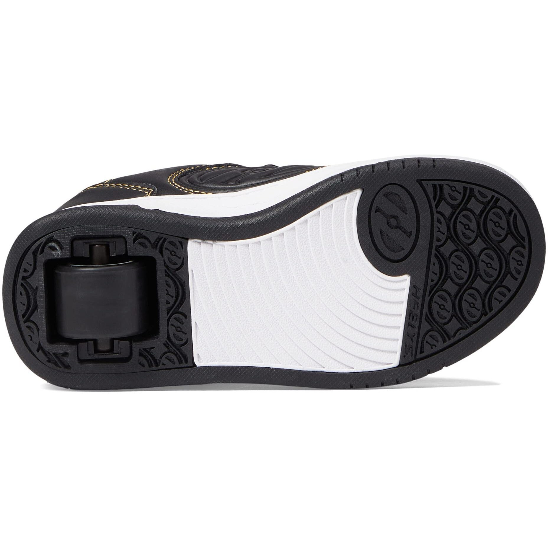 Heelys Voyager Plus (Little Kid/Big Kid/Adult) Black/Gold 8 Men's  9 Women's M