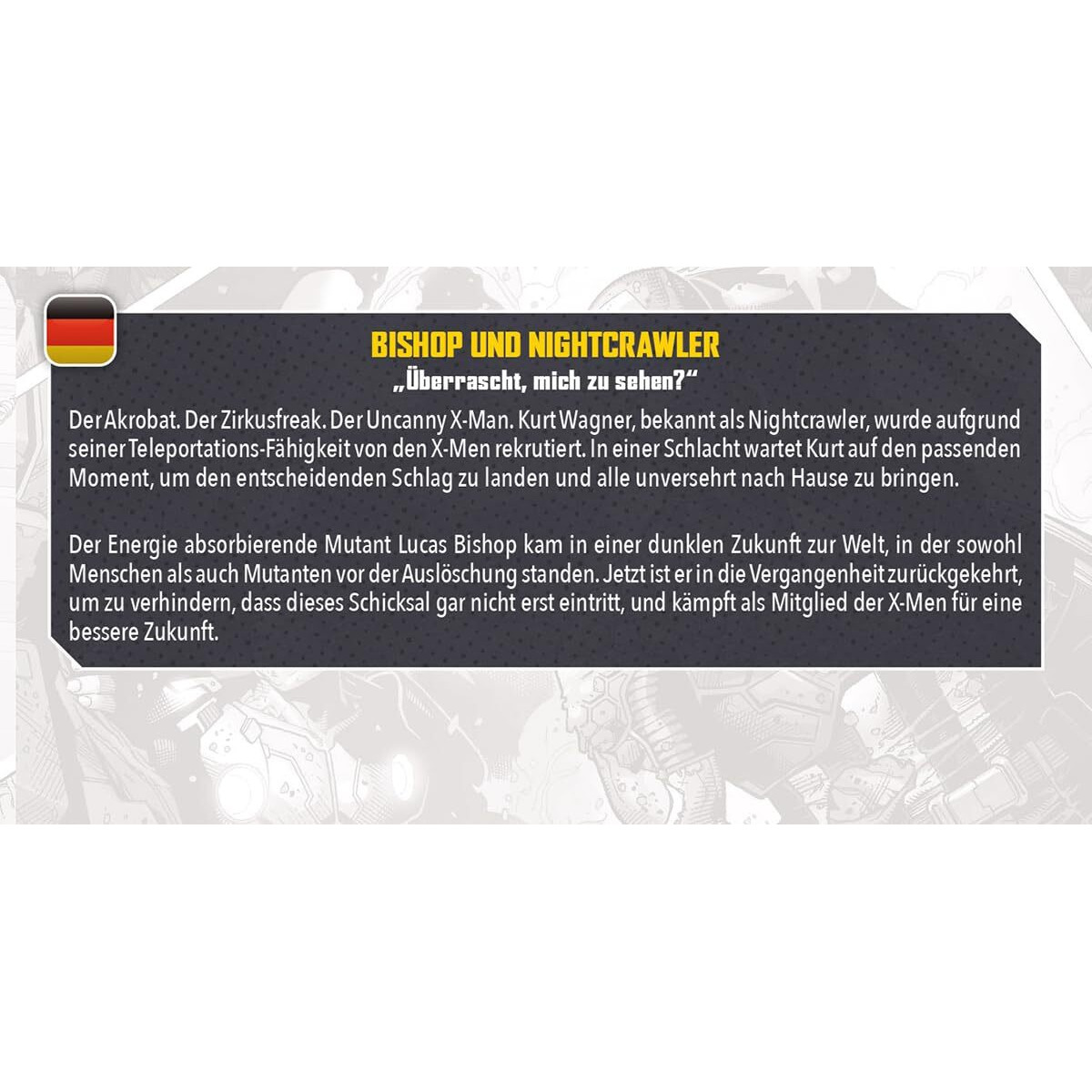 Marvel Crisis Protocol Bishop & Nightcrawler Character Pack - X-Men Miniatures With Advanced Abilities Tabletop Superhero Game  Ages 14+  2 Players  90 Minute Playtime  Made By Atomic Mass Games