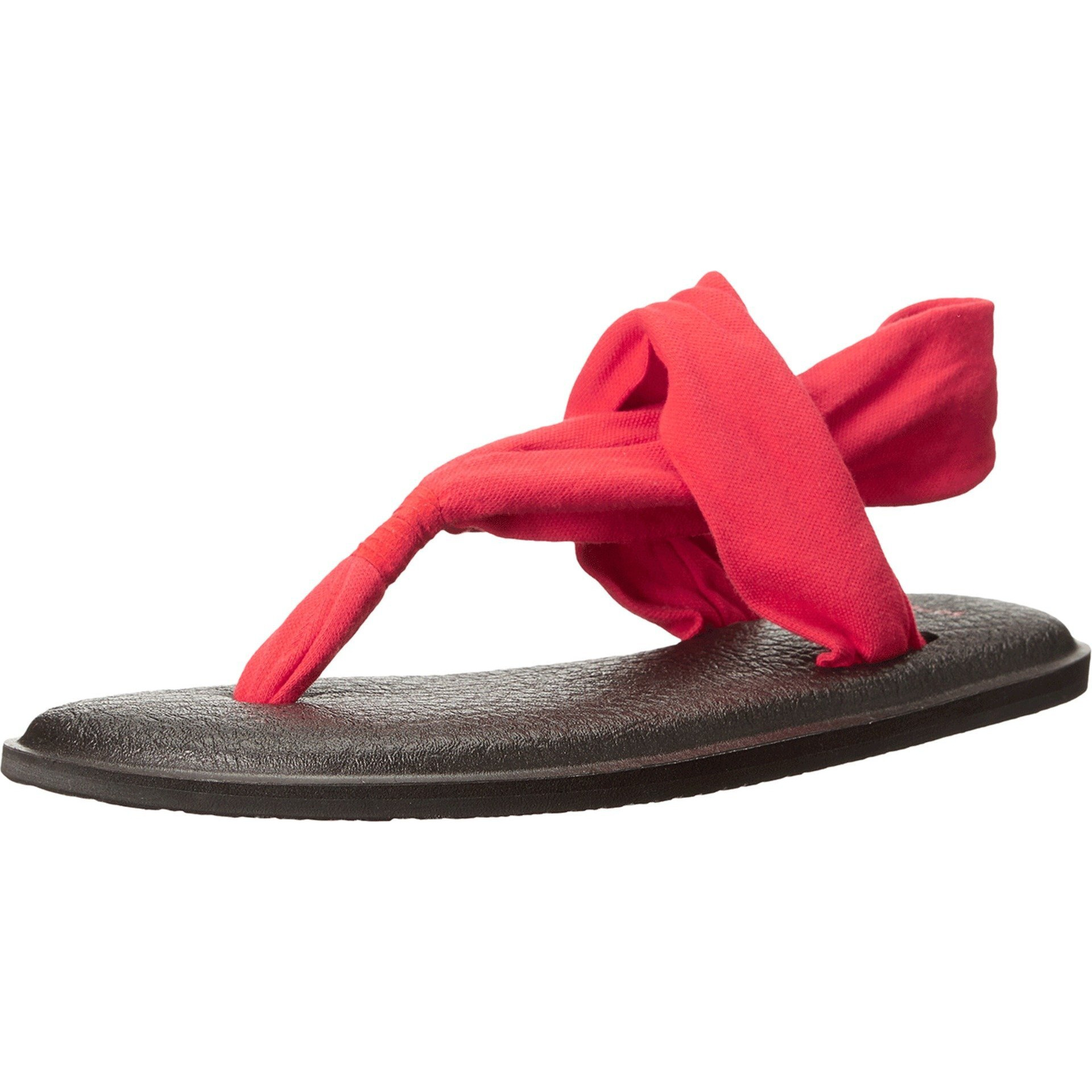 Sanuk Women's Yoga Sling 2 Flip Flop  Bright Red  7 M Us