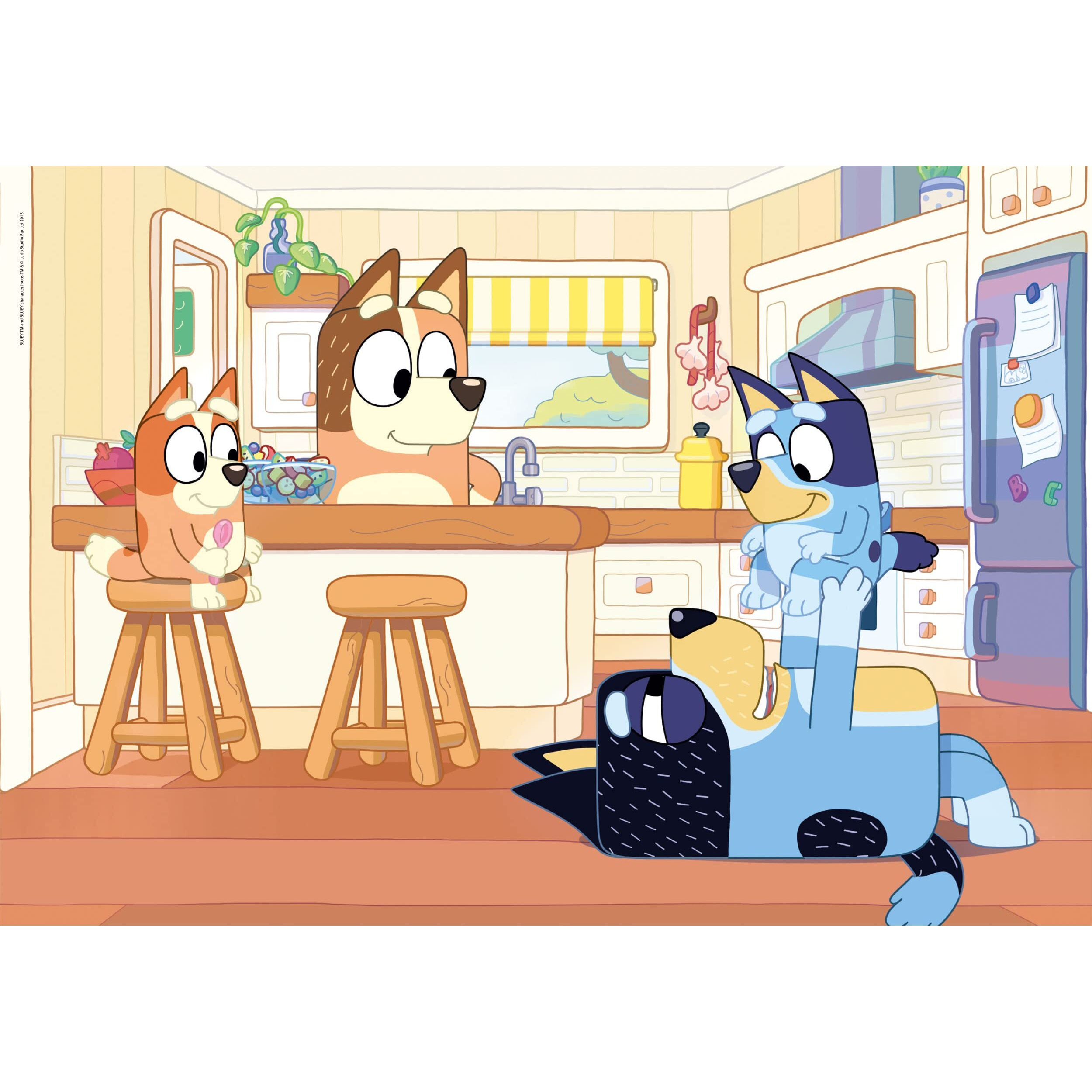 Clementoni 27169 Bluey Supercolor Bluey-104 Pieces-Jigsaw Puzzle For Kids Age 6-Made In Italy  Multi-Coloured