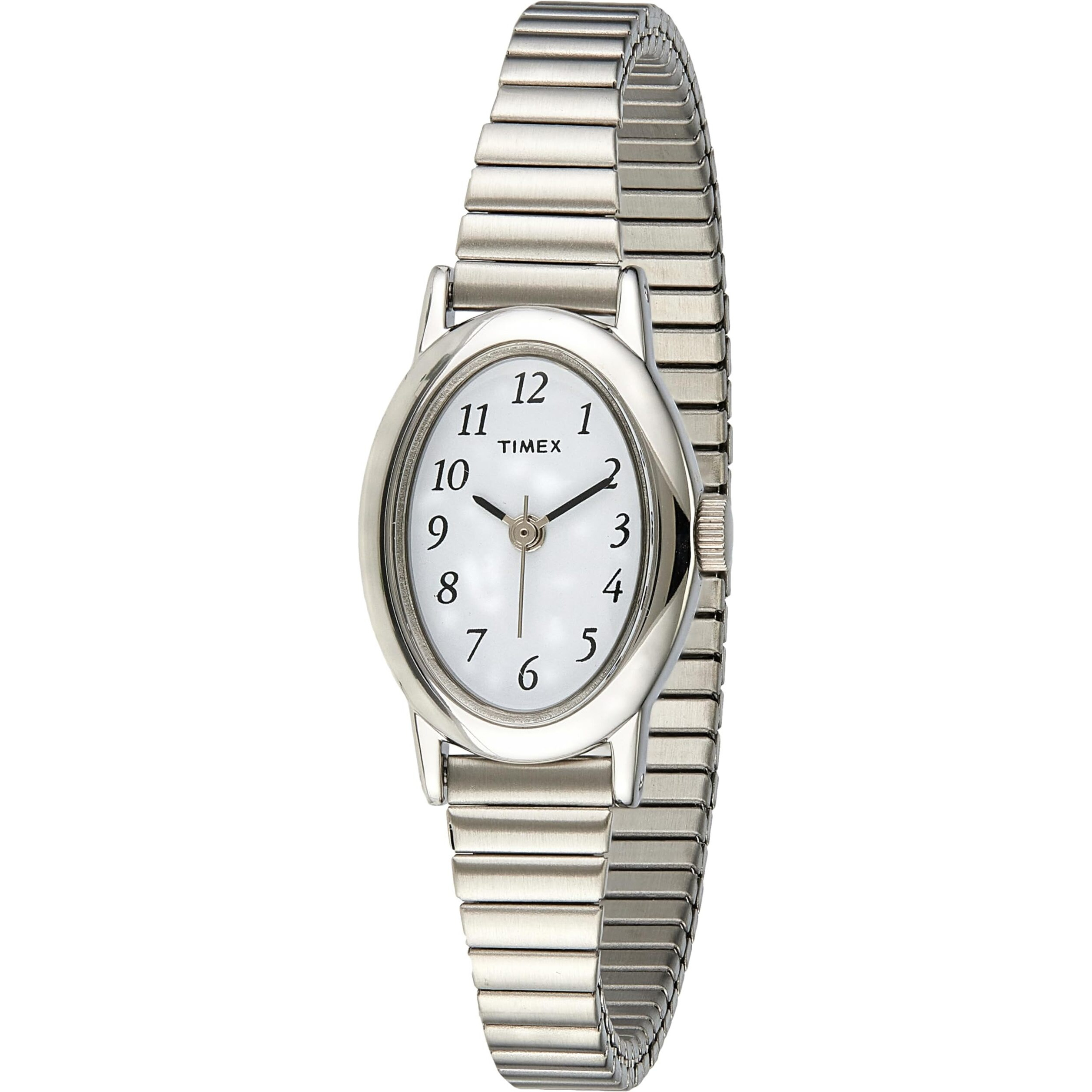 Timex Women's T21902 Cavatina Silver-Tone Stainless Steel Expansion Band Watch