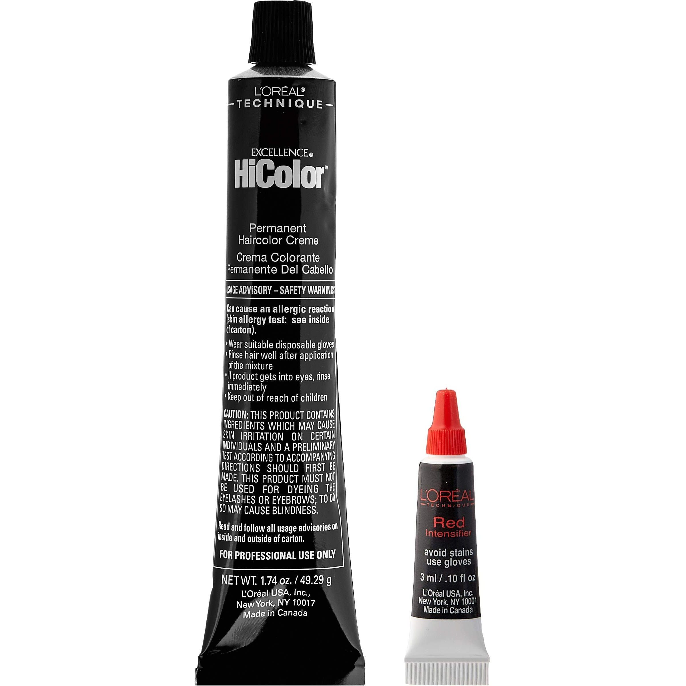 L'Oreal Paris Excellence Hicolor Permanent Haircolor  Deep Auburn Red  1.74 Ounce