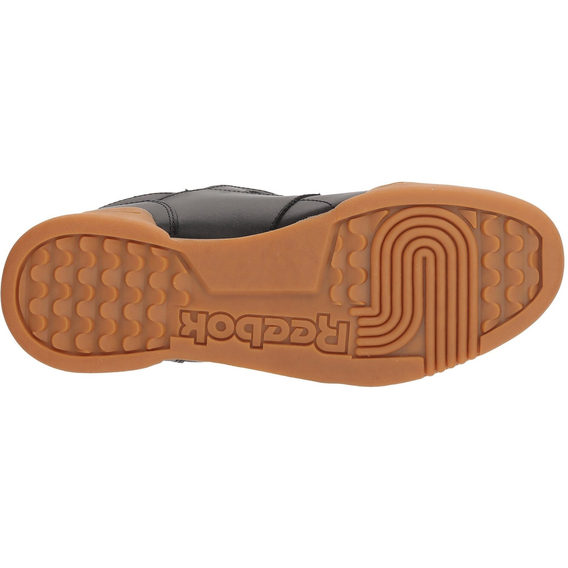 Reebok Men Workout Plus Sneaker  Black/Carbon/Classic Red  9.5