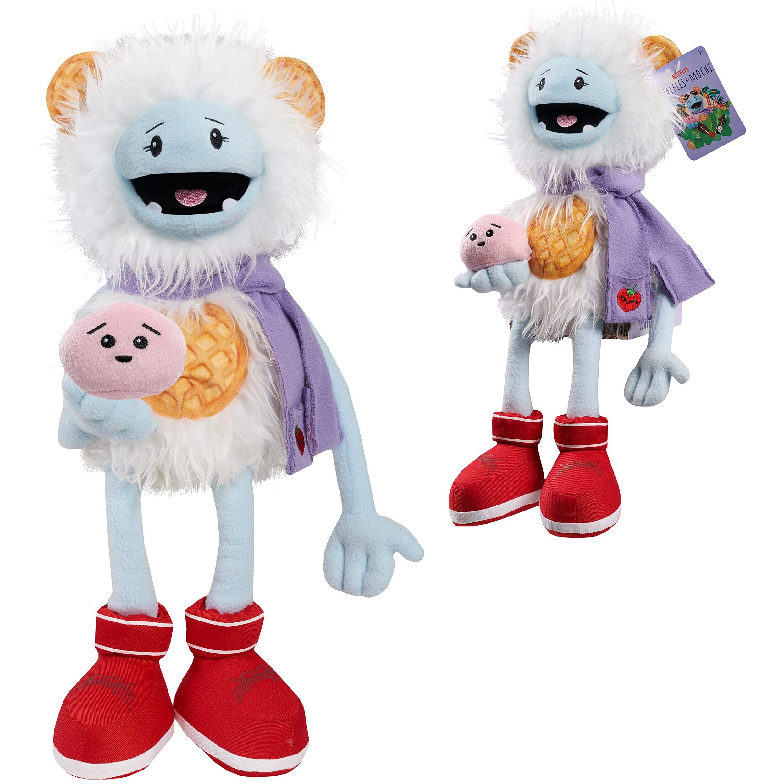 Large 11-Inch Plush Waffles + Mochi Stuffed Animals  Soft Plush  Stuffed Toys For Kids