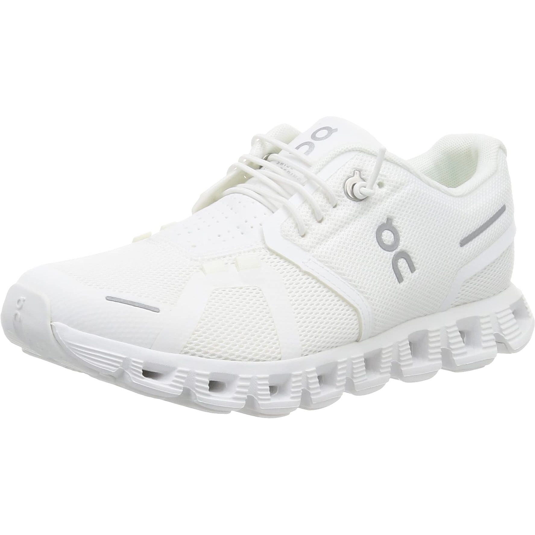 On Women's Cloud 5 Sneakers  All White  8 Medium Us