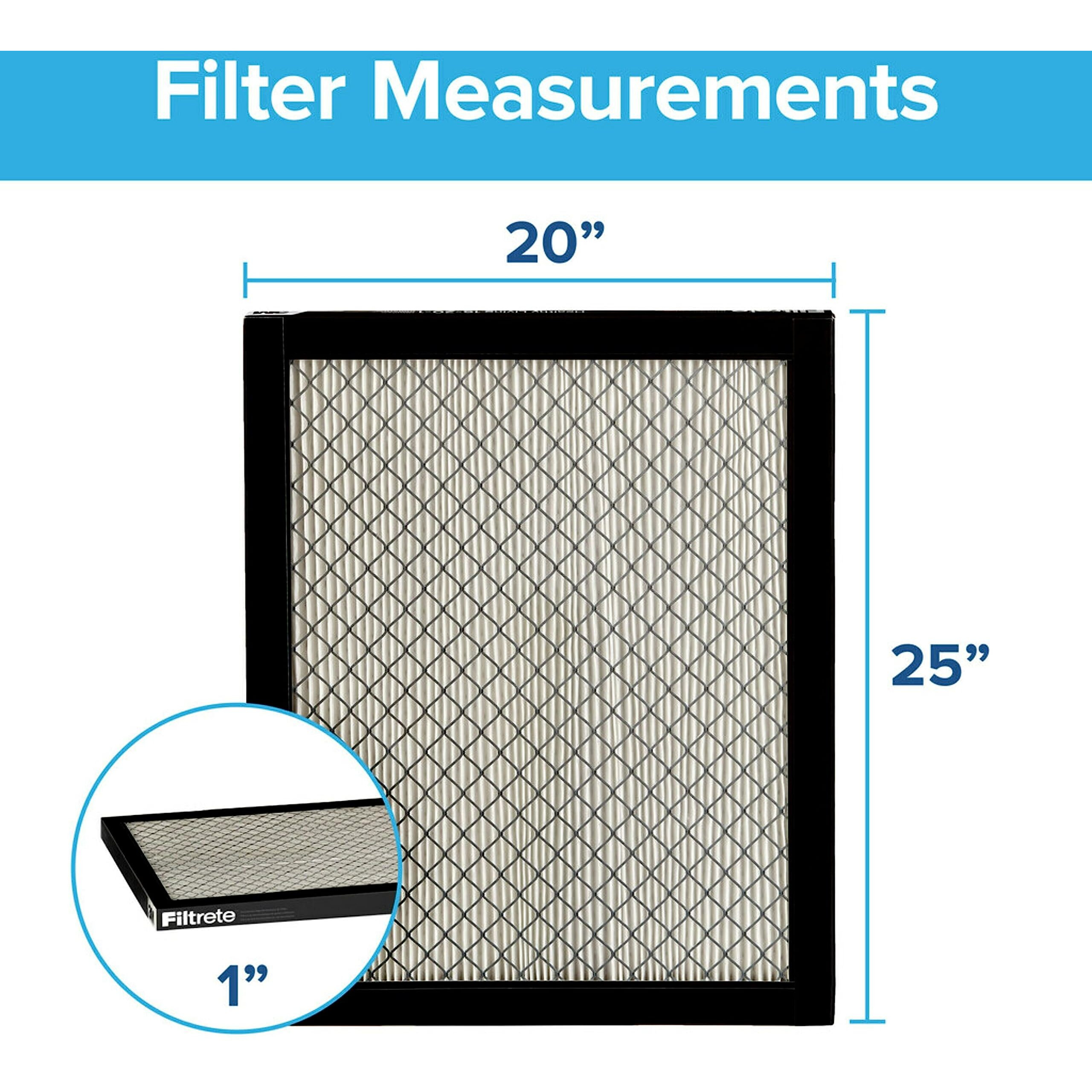 Filtrete 20X25X1 Air Filter  Mpr 2800  Merv 14  Healthy Living Ultrafine Particle Reduction 3-Month Pleated 1-Inch Air Filters  2 Filters