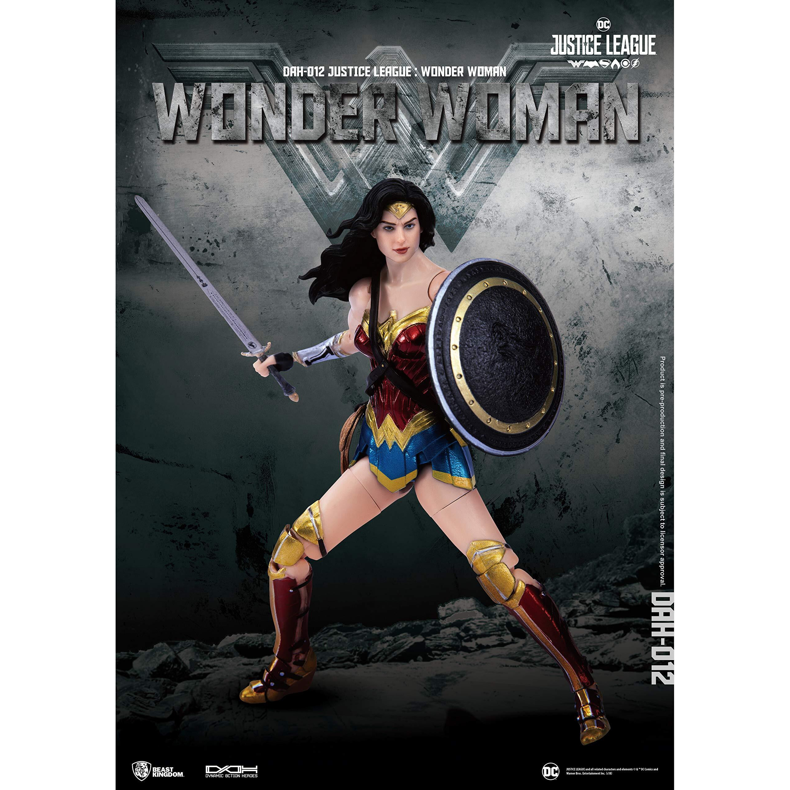 Beast Kingdom Justice League Movie Dynamic 8Ction Heroes Wonder Woman Dah-012 Action Figure  Multicolor