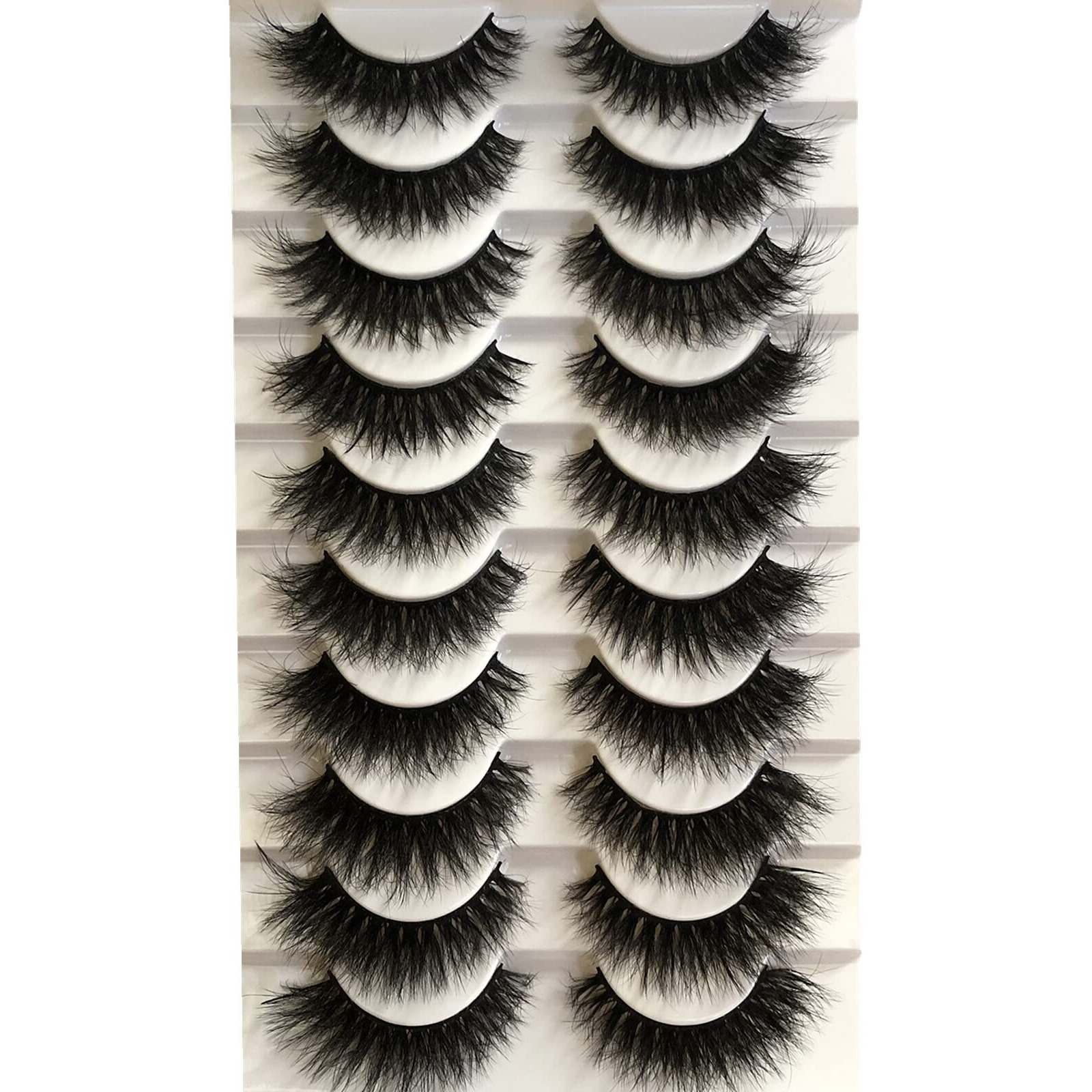 Gmagictobo Fake Eyelashes Natural 15Mm Cat Eye Lashes Pack Short Fluffy Faux Mink Thick Curly 3D Dramatic Soft Strip False Eye Lashes Multipack