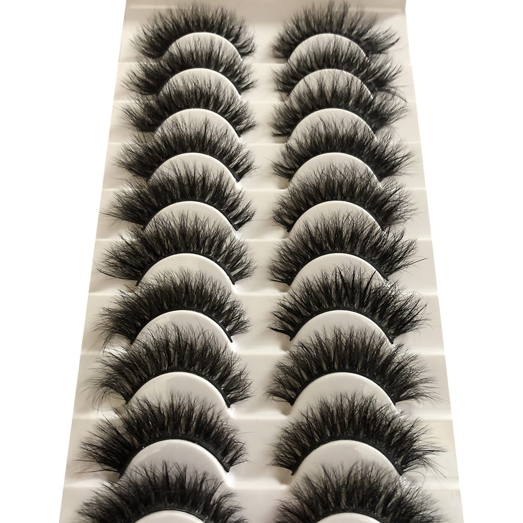 Gmagictobo Fake Eyelashes Natural 15Mm Cat Eye Lashes Pack Short Fluffy Faux Mink Thick Curly 3D Dramatic Soft Strip False Eye Lashes Multipack