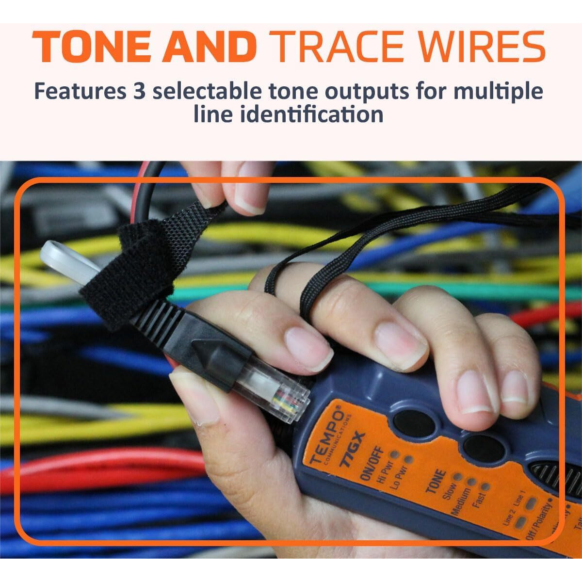 Tempo 711K Digital High-Performance Tone Generator And Probe Kit | Professional Wire & Cable Tracer | Noise-Immune And Universally Compatible | Usa Quality Control (2023 Model)
