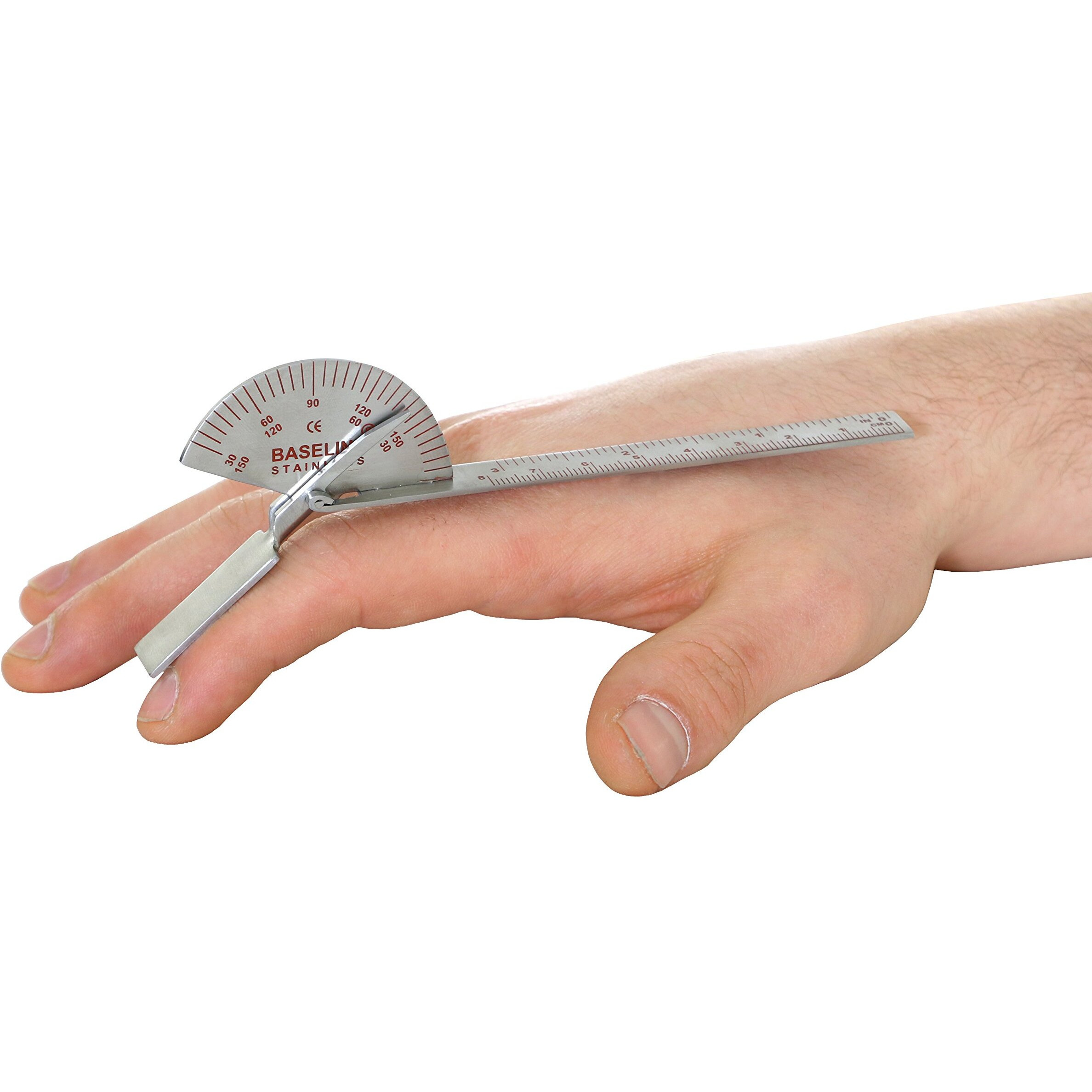 Baseline 12-1010 Stainless Steel Finger Goniometer  6"" Length