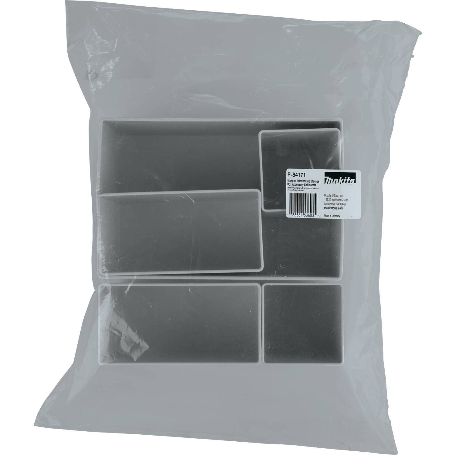 Makita P-84171 Makpac Interlocking Storage Box Inserts  5/Pk