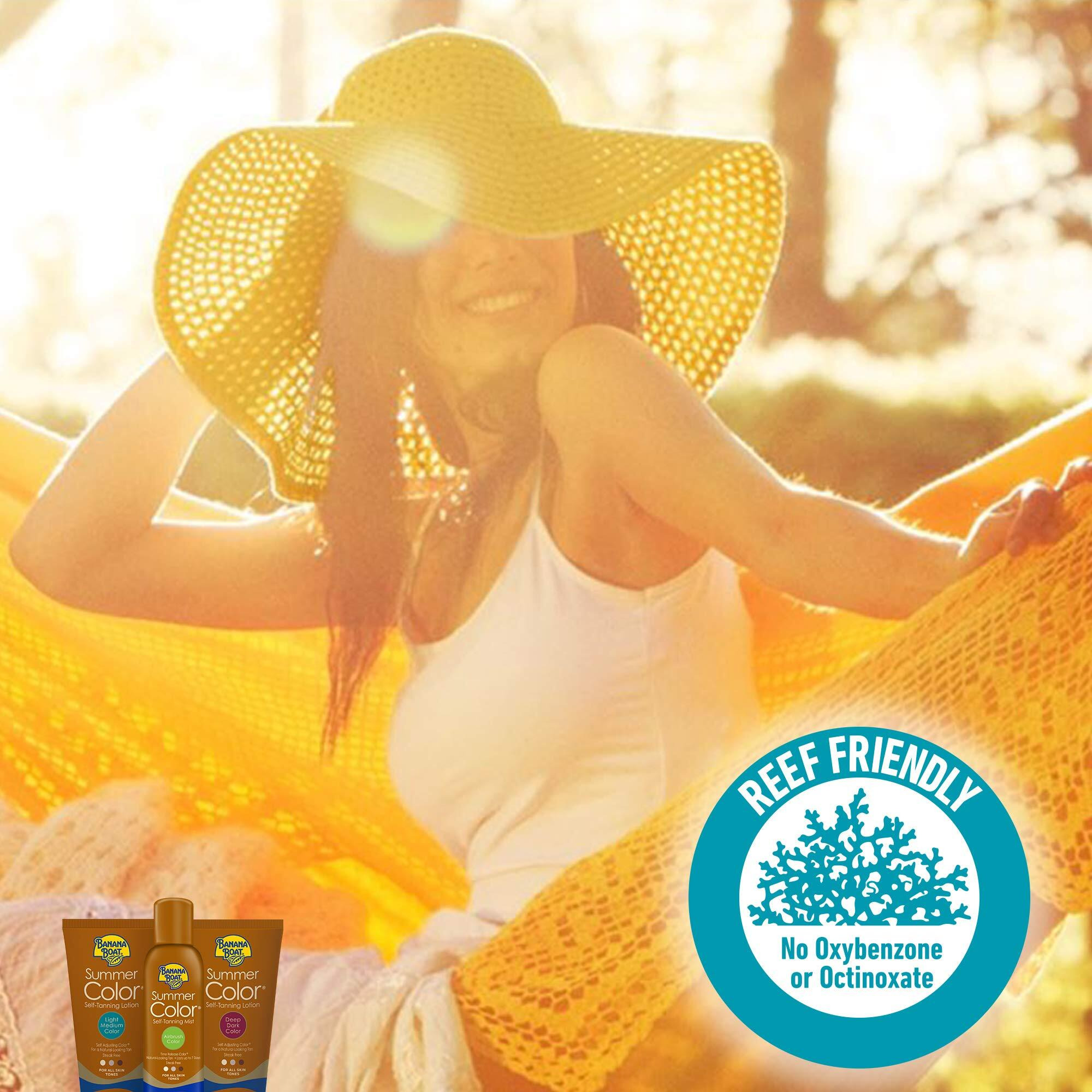 Banana Boat Summer Color Self Tanning Lotion  6Oz | Light Medium Color For All Skin Tones  Self Tanner Lotion  Sunless Tanning Lotion  Banana Boat Self Tanner  6Oz