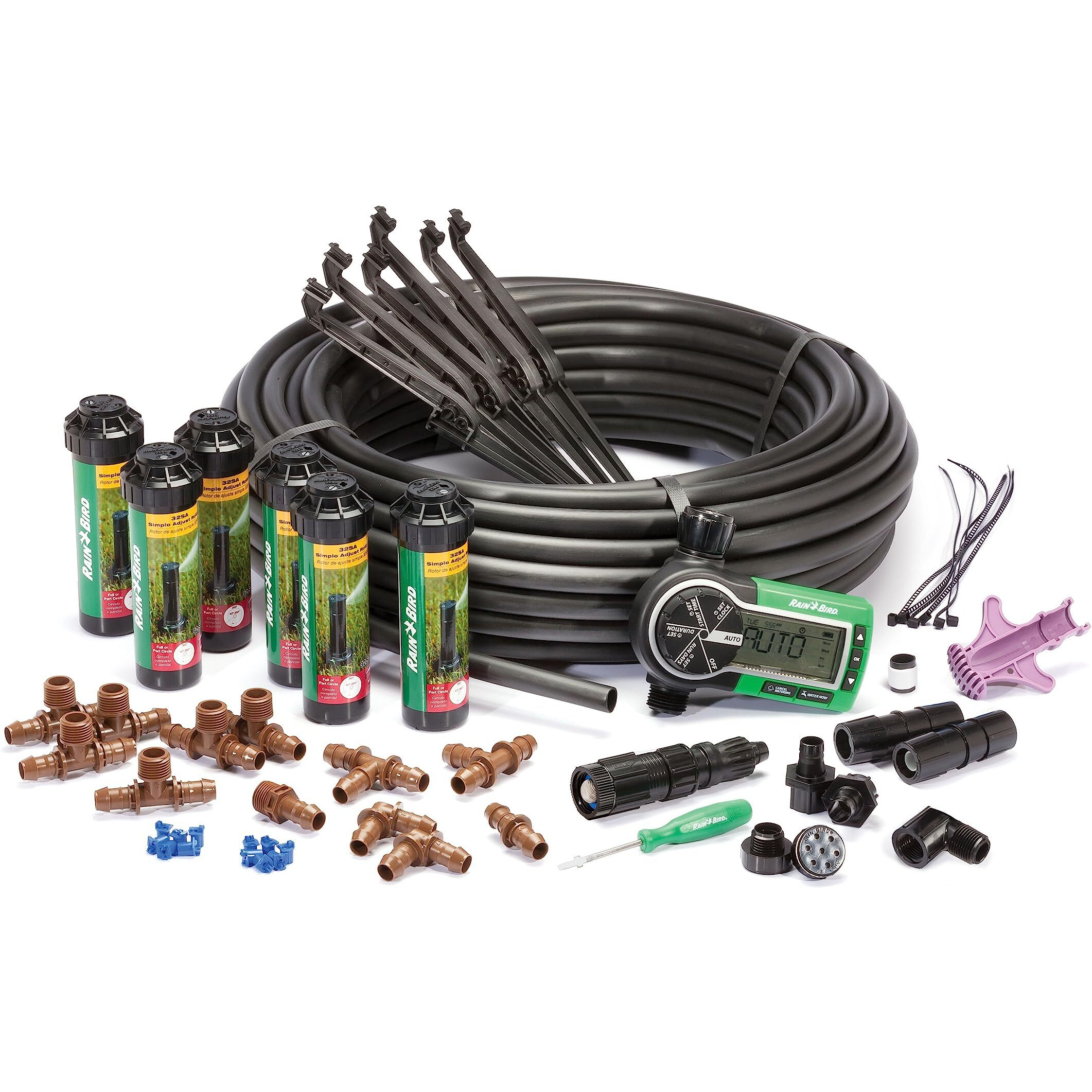 Rain Bird 32Eti Easy To Install In-Ground Automatic Sprinkler System Kit