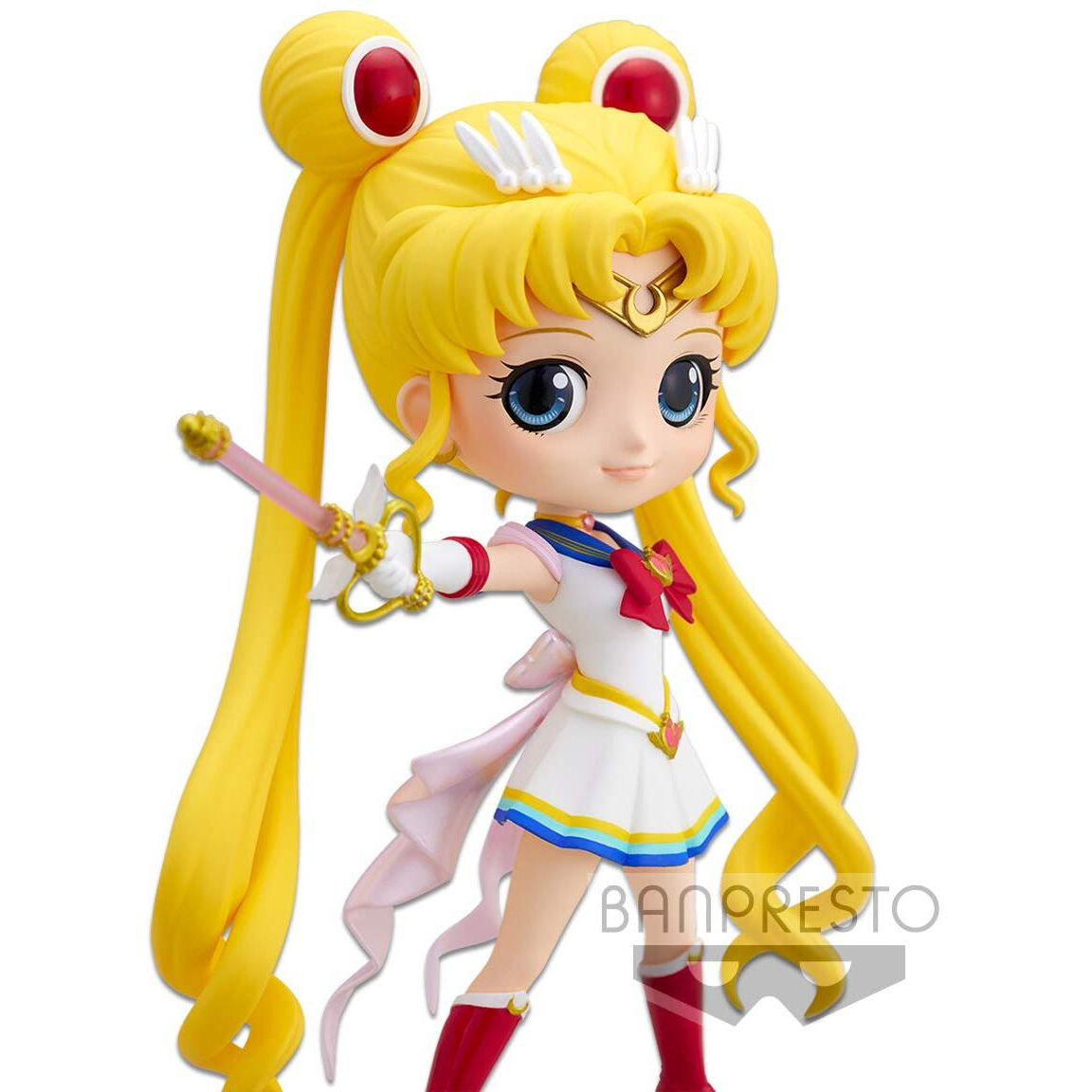 Banpresto 17563 Pretty Guardian Sailor Moon Eternal - The Movie- Q Posket - Super Sailor Moon - Moon Kaleidoscope Version - (Repeat) Figure