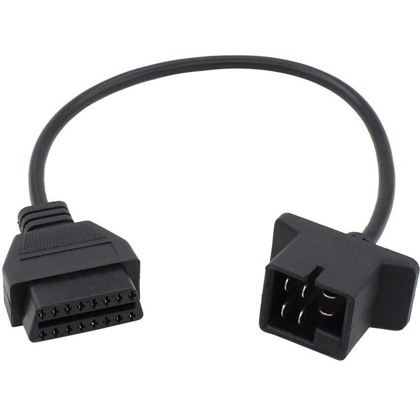 Motoku Replacement For 6 Pin P Obd1 To Obd2 Diagnostic Tool Adapter Cable Connector Scan Code Reader For Jeep For Dodge