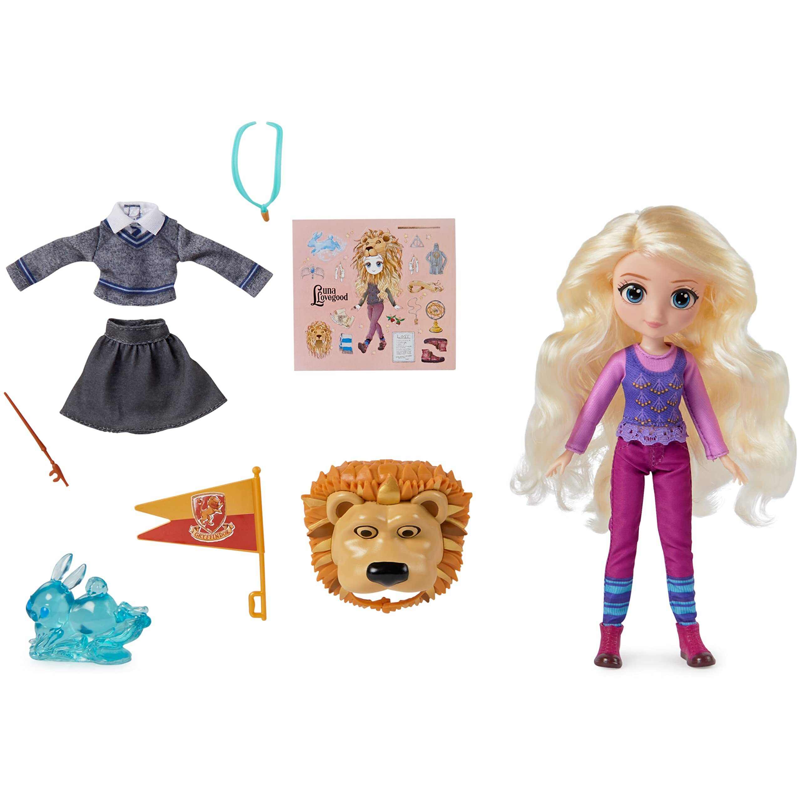 Wizarding World Harry Potter  8-Inch Luna Lovegood Gift Set With 2 Outfits  5 Doll Accessories  Kids Toys For Ages 6 And Up