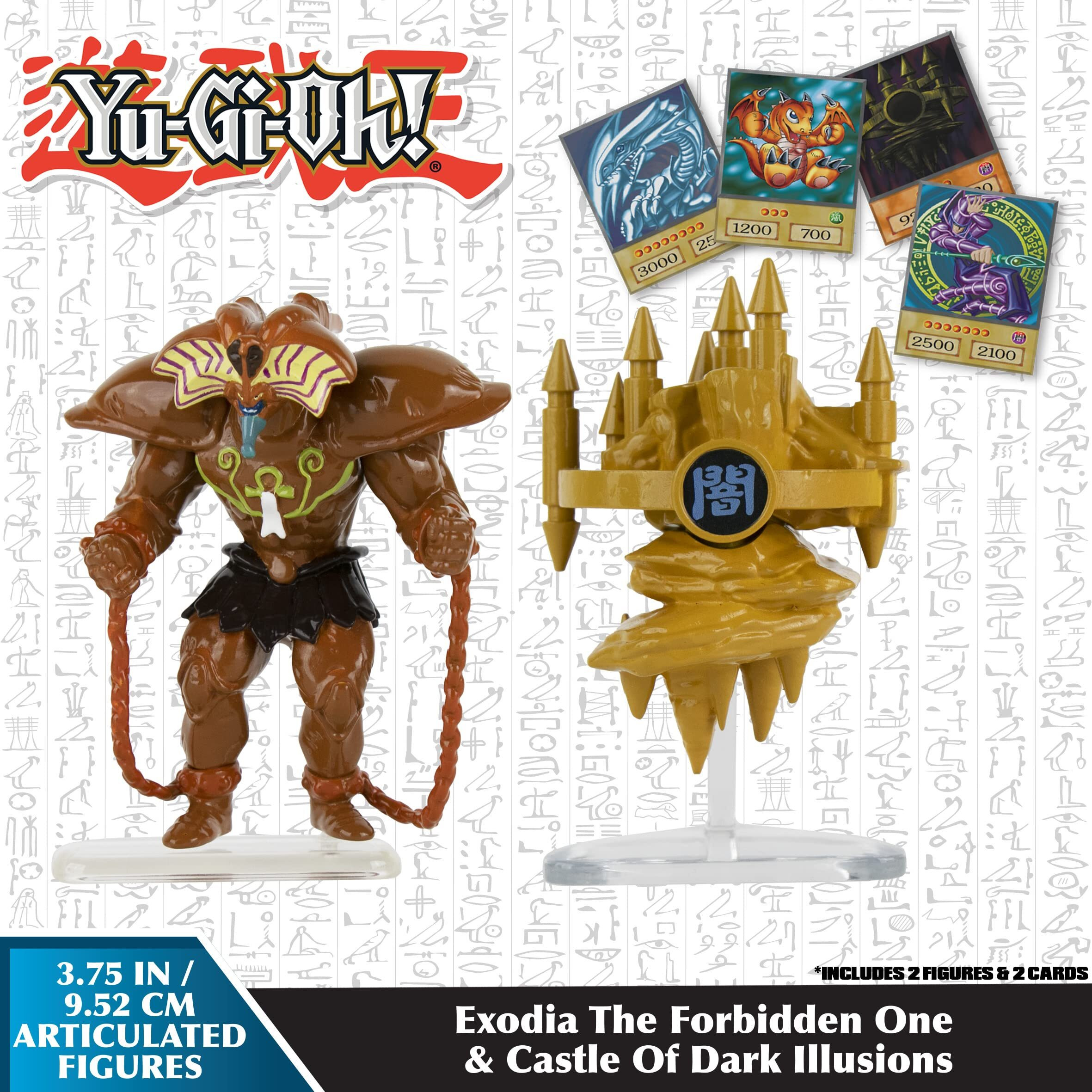 Super Impulse 5502D Yu-Gi-Oh Highly Detailed 3.75 Inch Articulated Set Includes Exodia Figure And Castle Of Dark Illusionsfor 8+ Years