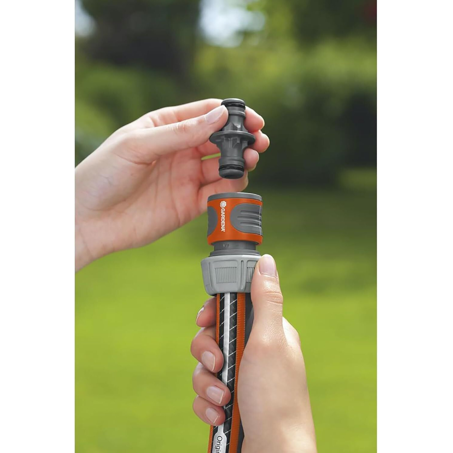 Gardena Coupling  Connection Piece For Secure Hose Connection  Connection Of Two Hoses For Extension  To The Transition From 13 Mm (1/2) To 13 Mm (1/2) Hoses  Packed (2931-20) (Pack Of 1)