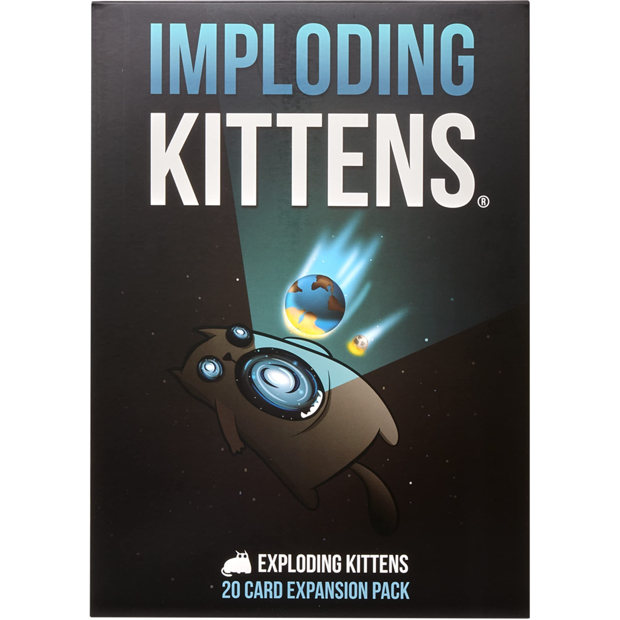 Imploding Kittens Expansion Set - Easy Family-Friendly Party Games - Card Games For Adults  Teens & Kids - 20 Card Add-On