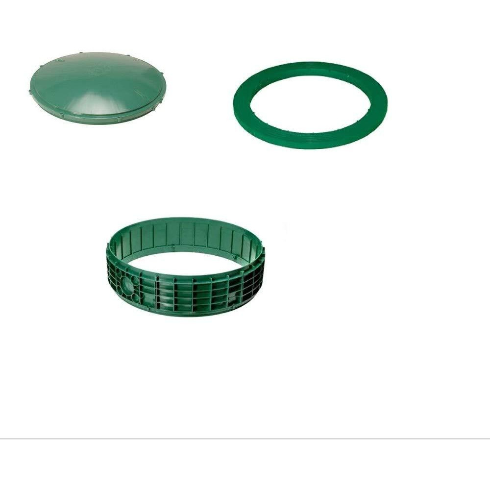 Tuf-Tite Bundle Riser  Domed Lid & Adapter Ring For Septic Tank (6 Inch High Riser) 20 In Wide