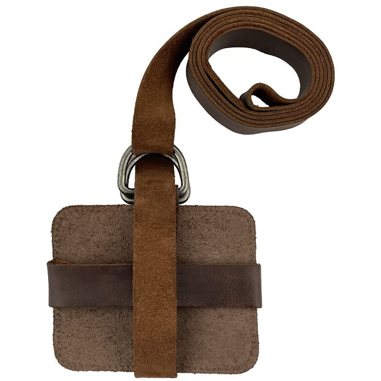 Hide & Drink  Adjustable Book Strap Carrier  Shoulder Carry Reader Essentials  Safe Rustic Holder  Full Grain Leather  Handmade Accessory  Bourbon Brown