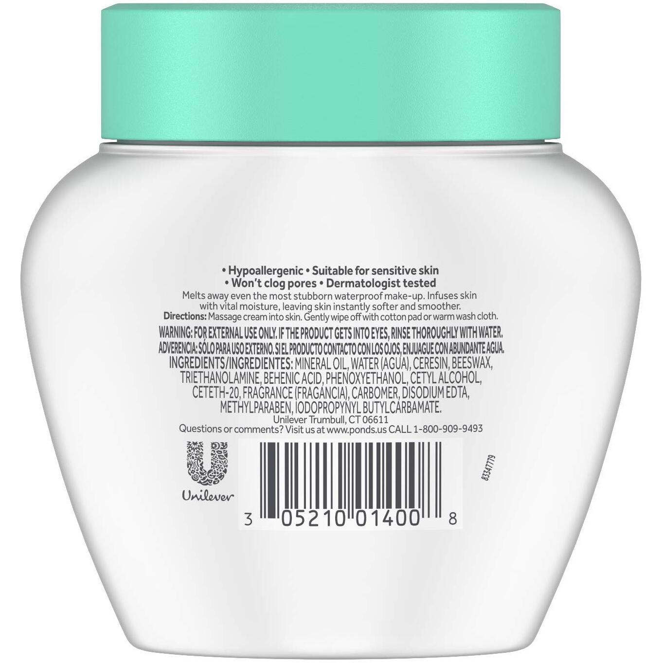 Pond's Fragrance-Free Cold Cream Make-Up Remover 6.1 Oz