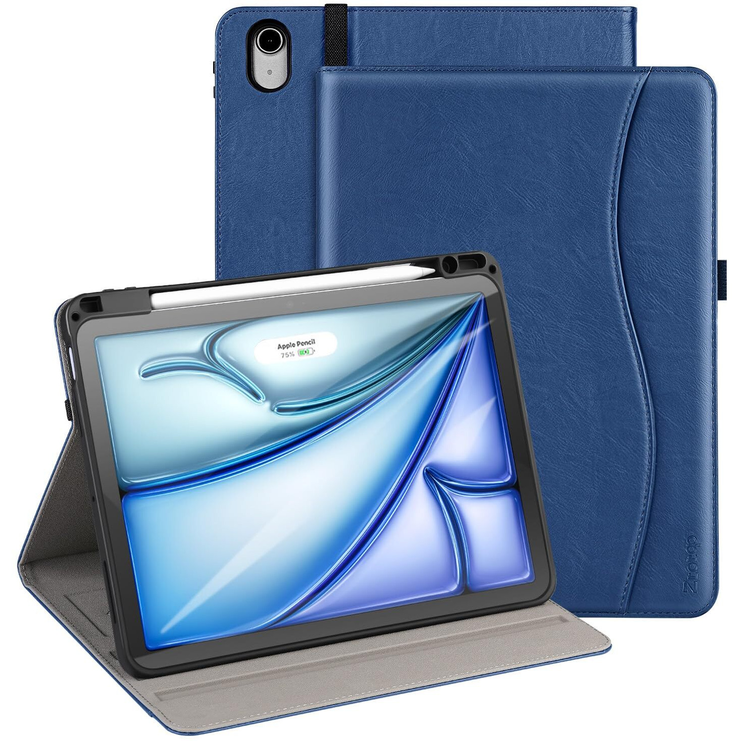 Ztotopcases For Ipad Air 11 Inch Case M2 2024  Ipad Air 5Th/4Th Generation Case 10.9 Inch 2022/2020 With Pencil Holder & Pocket  Premium Pu Leather Folio Cover For Ipad Air 6Th 11 Inch Case  Blue