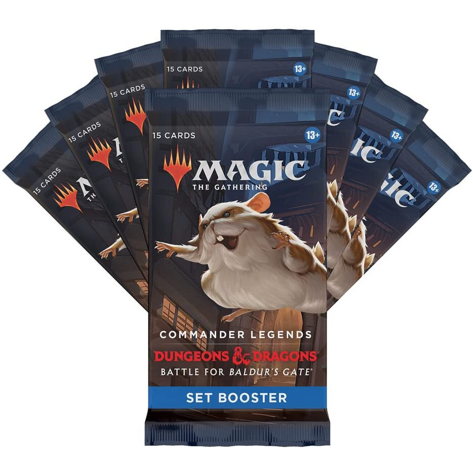 Magic The Gathering Commander Legends Battle For Baldurs Gate Bundle | 8 Set Boosters + Accessories