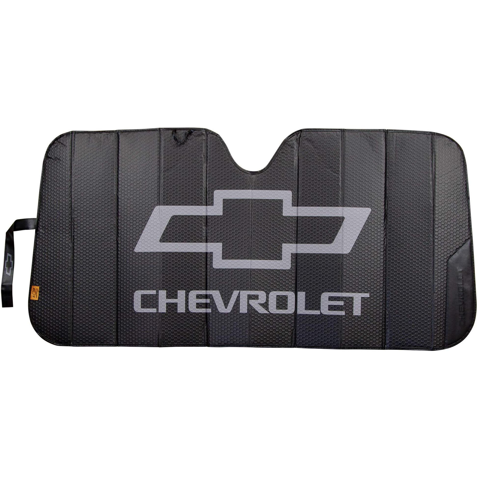 Plasticolor 003864R01 Logo Black Matte Finish Car Truck Or Suv Front Windshield Sunshade Compatible With Chevrolet