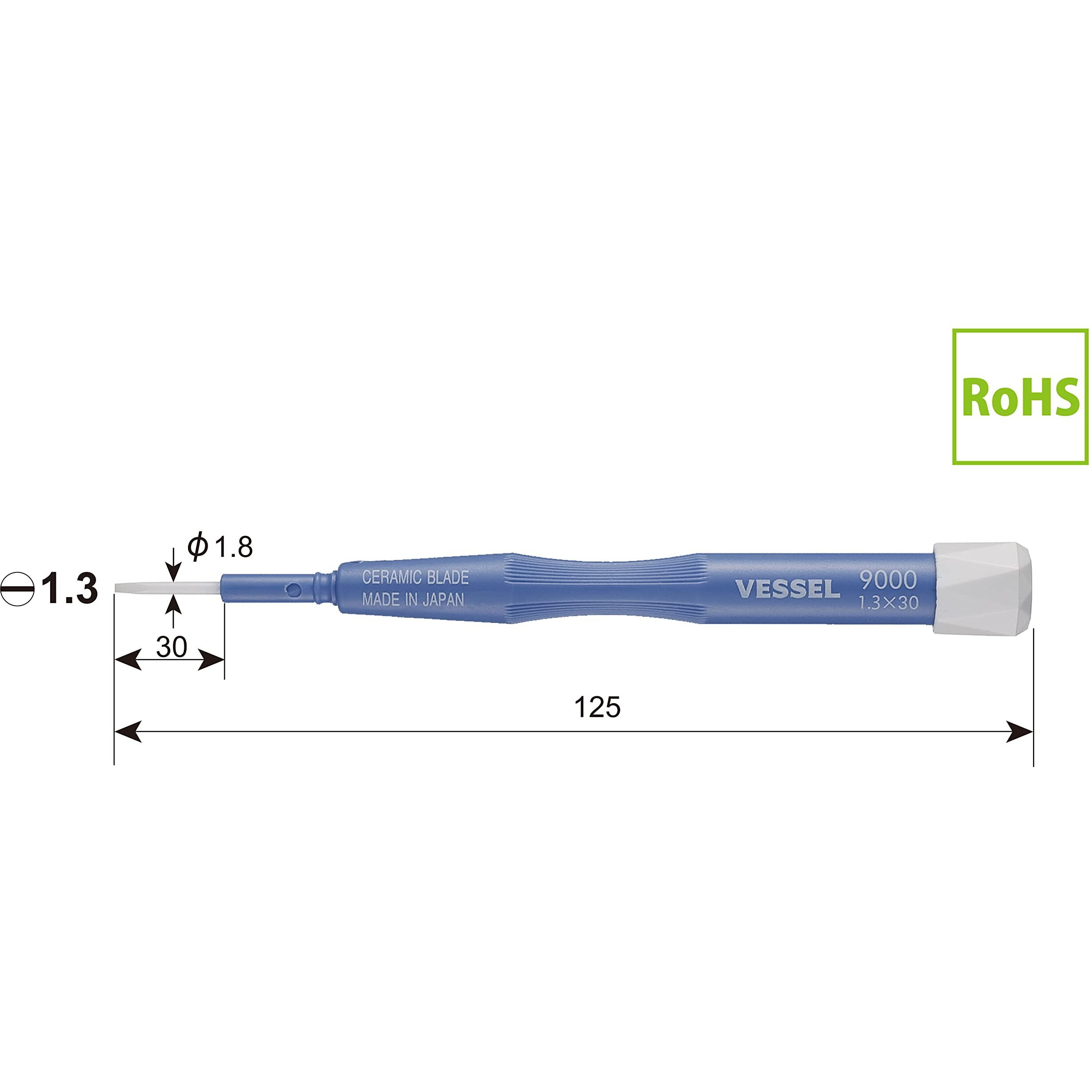 Vessel Ceramic Adjustment Screwdriver -1.3 X 30 9000