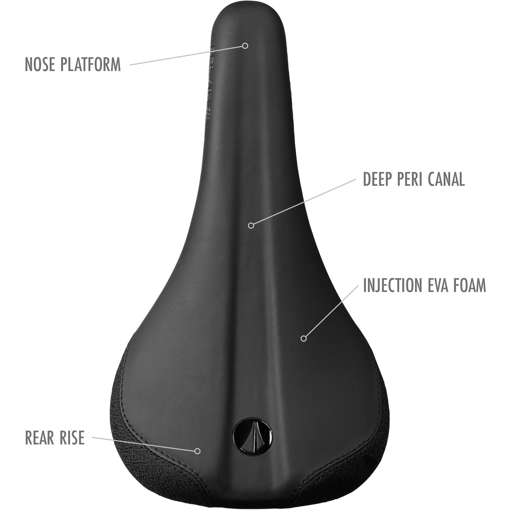 Sdg Components Bel-Air V3 Traditional Steel Mountain Bike Saddle 260 X 140Mm Unisex Black