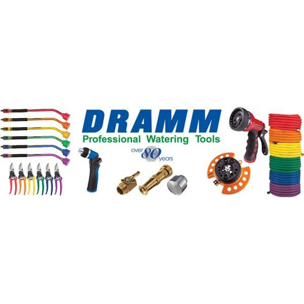 Dramm One Touch Durable Valve With One Touch Thumb Controlled On/Off Valve  Full Water Flow And Heavy Duty Construction  Black